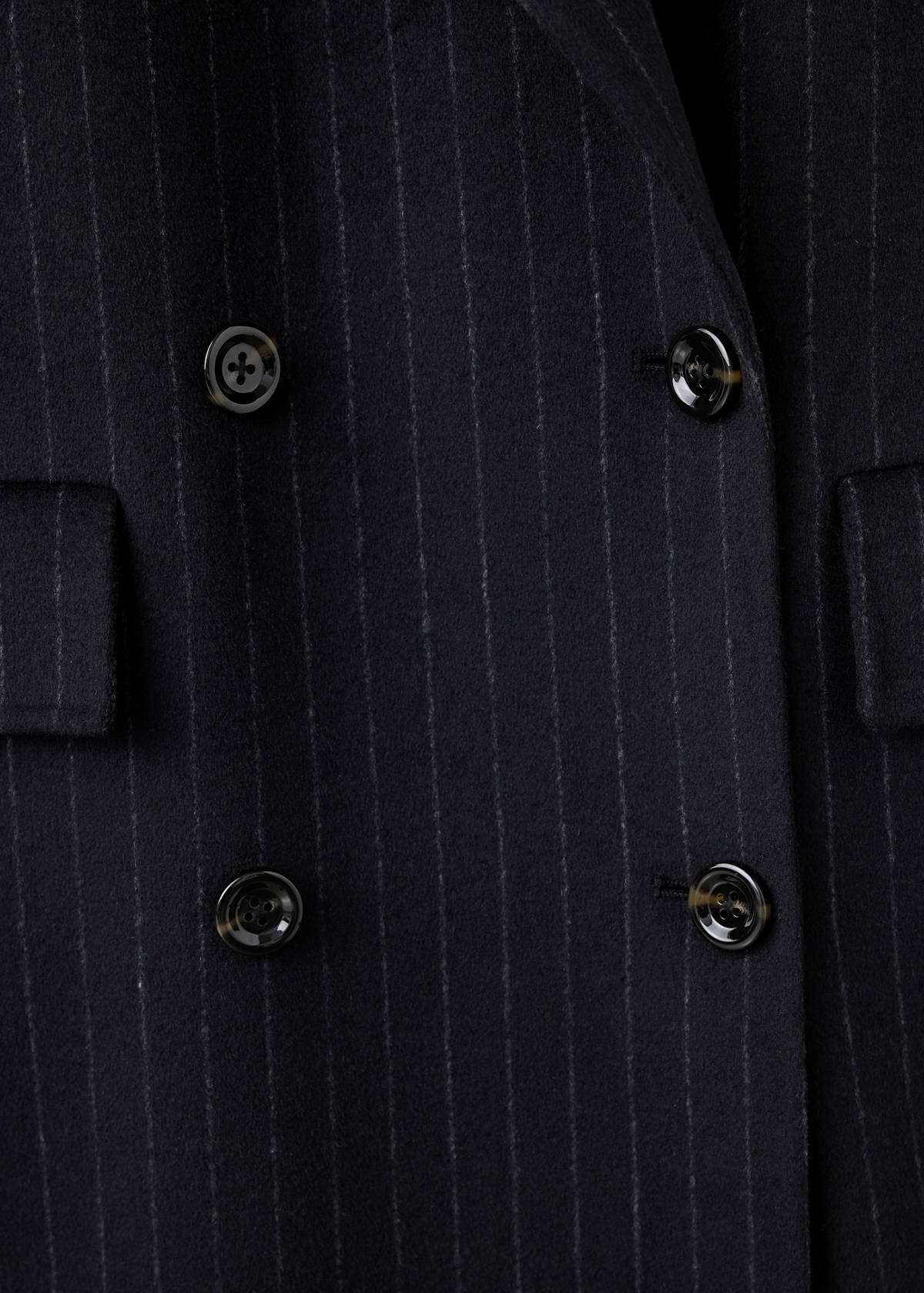 Handmade oversized wool coat — Navy