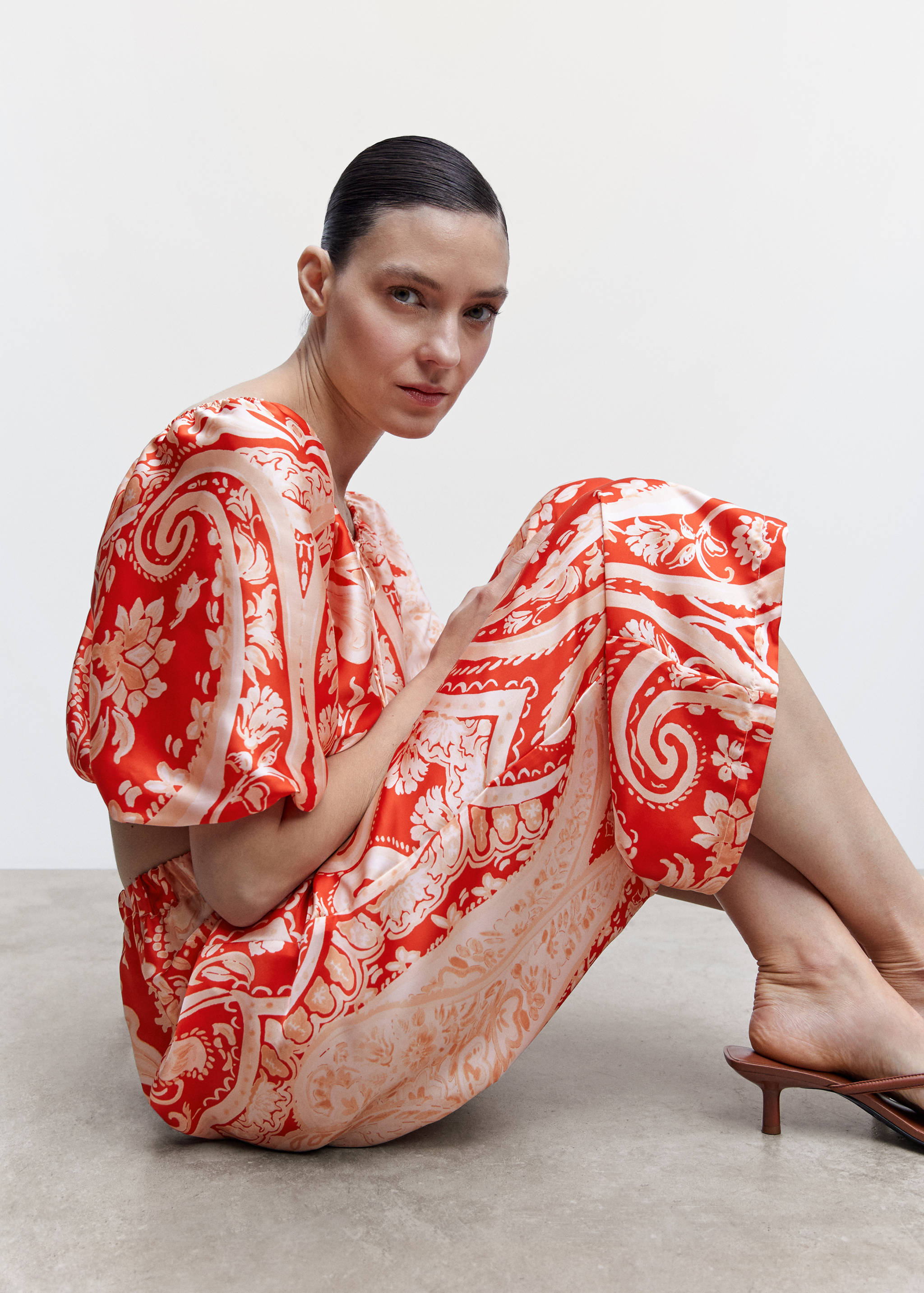 Pantalon satiné imprimé - Détail de l'article 2