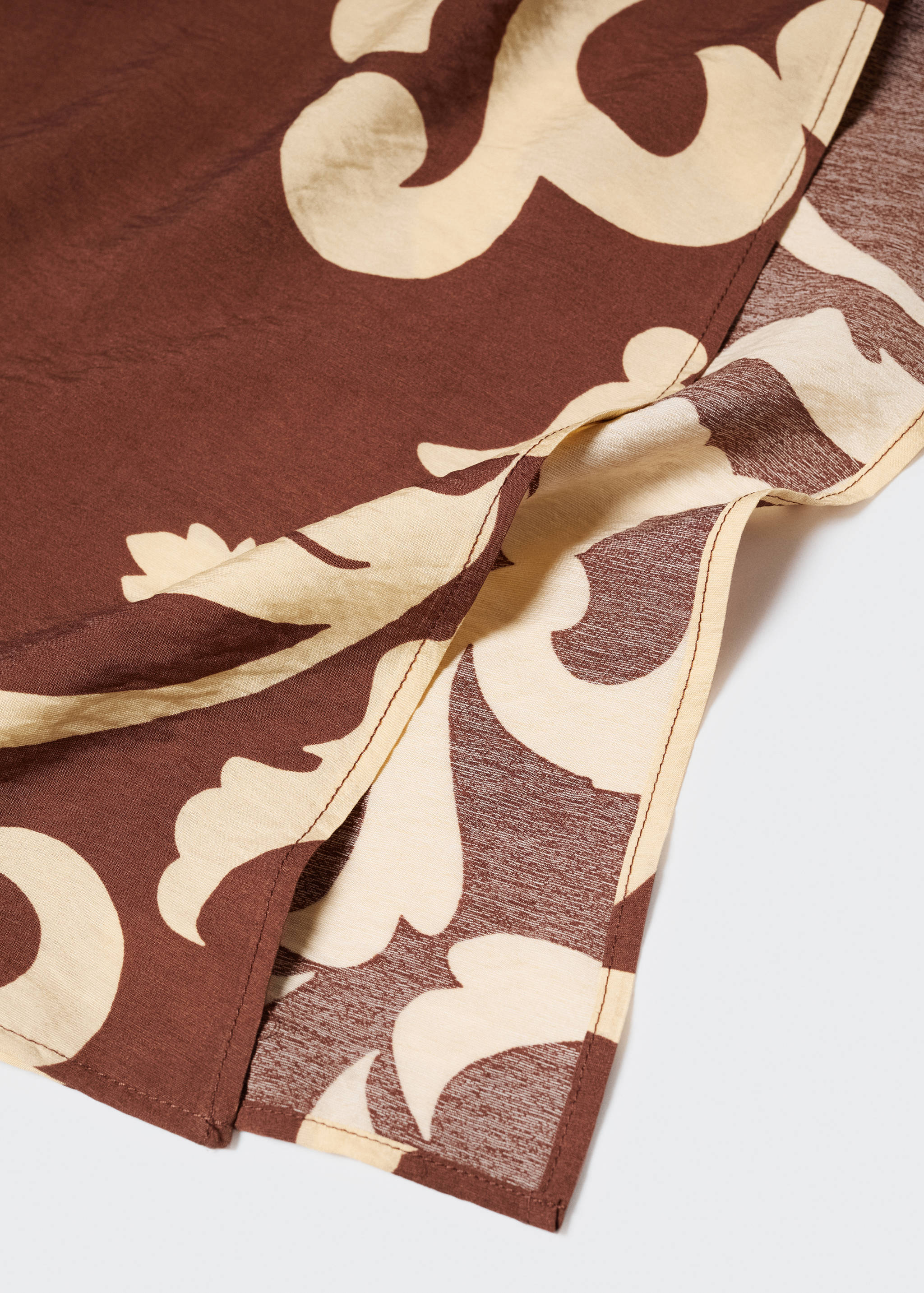 Printed cut-out detail dress - Details of the article 8