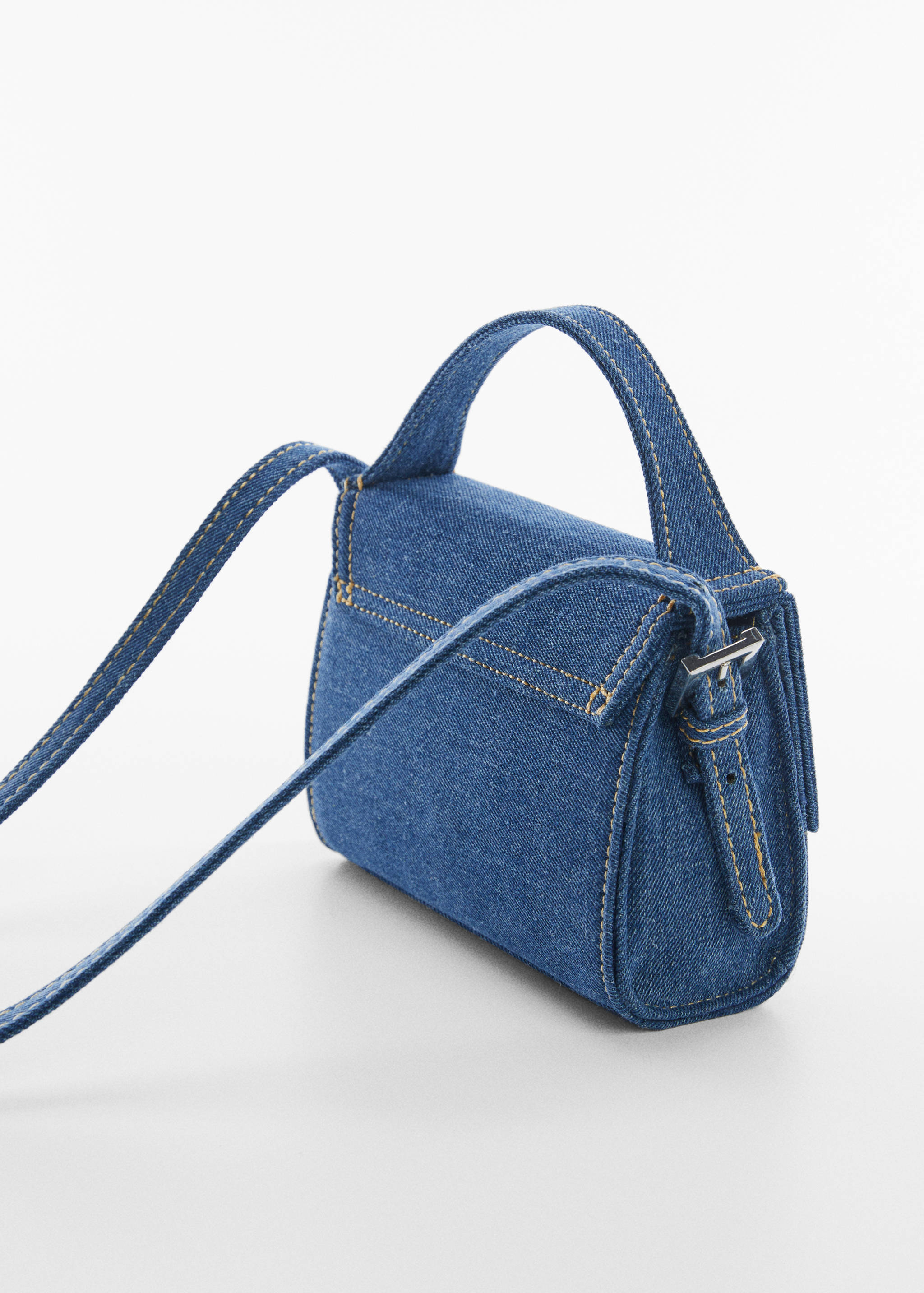Denim bag with long handle - Details of the article 1
