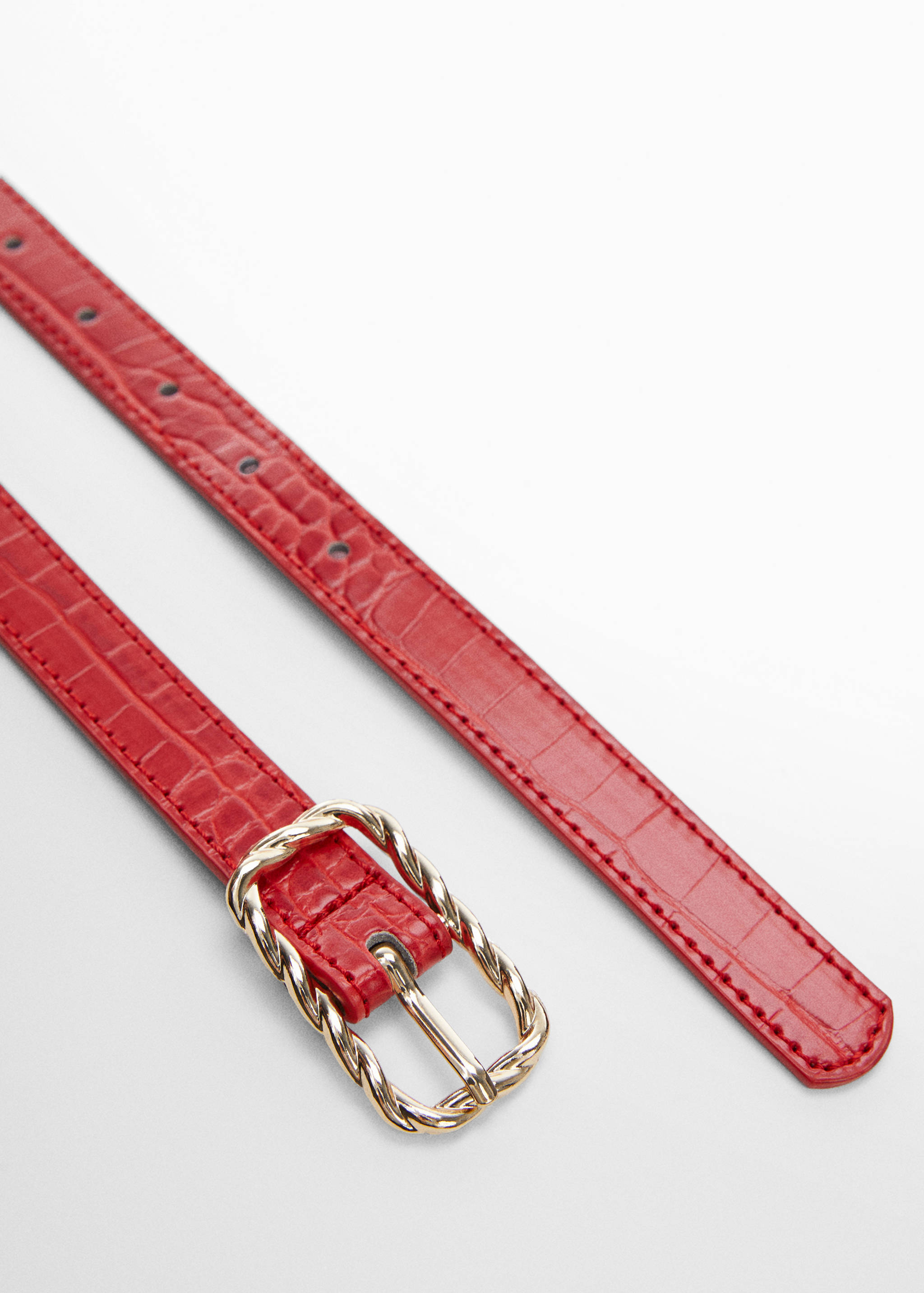 Embossed buckle belt - Details of the article 1