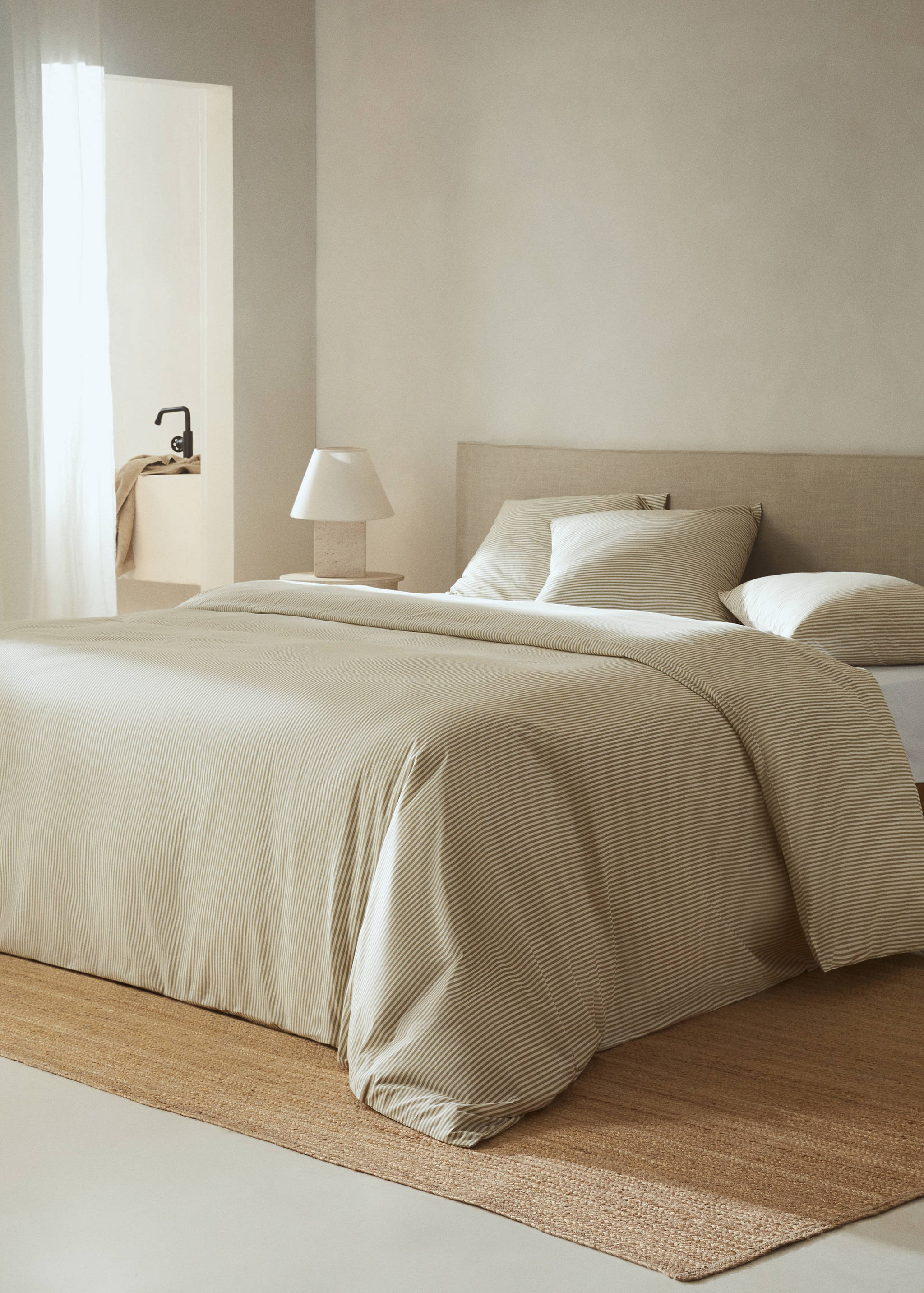 Gestreifter Bettbezug für 135 cm Bett - Allgemeine Ansicht