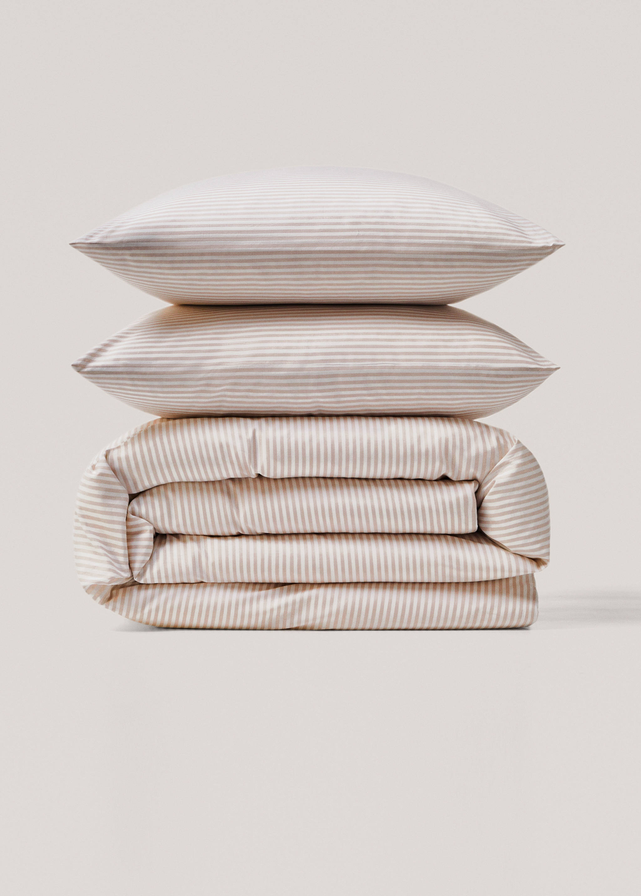 Gestreifter Bettbezug für 135 cm Bett - Artikel ohne Model