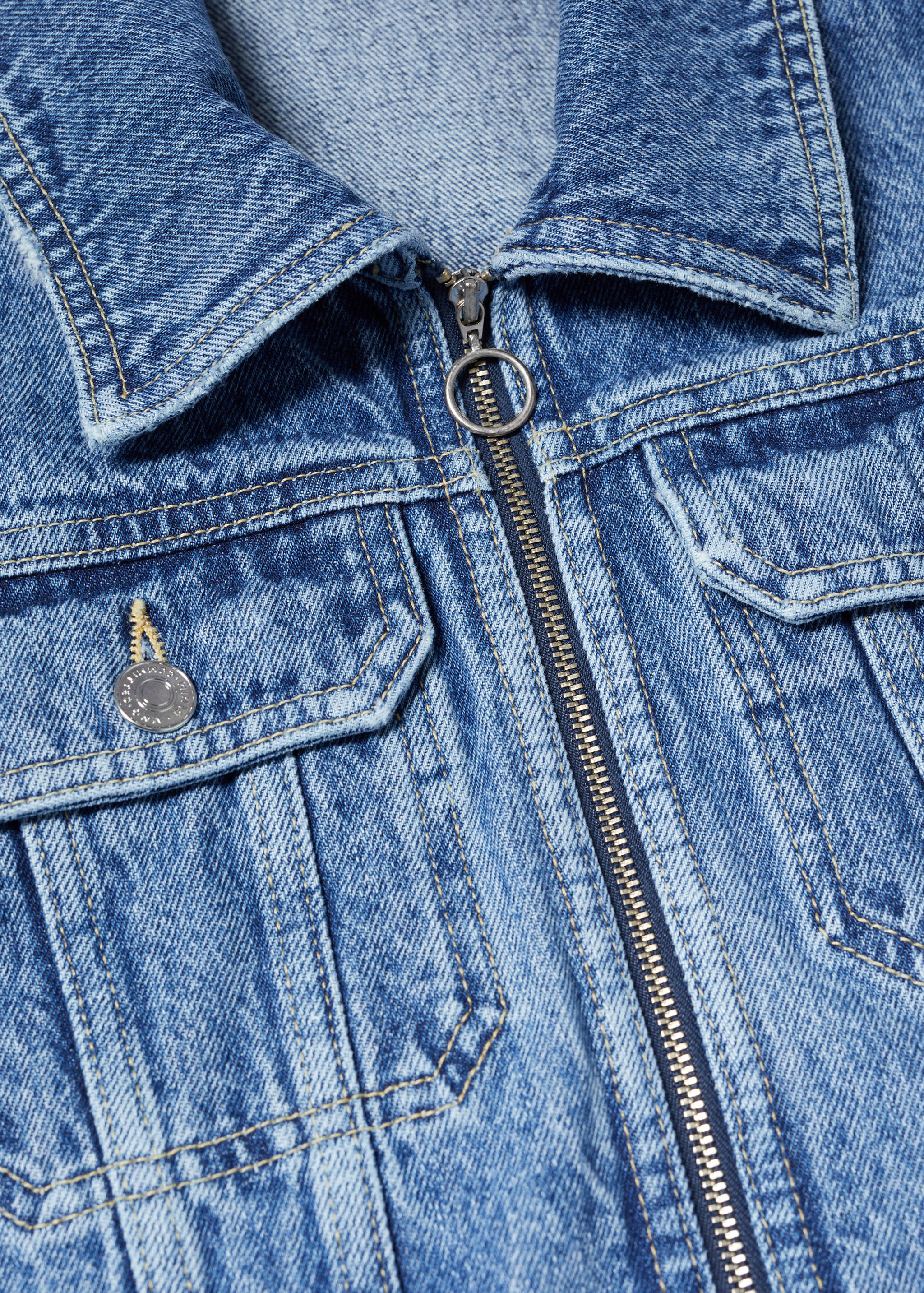 Frayed hem denim jacket - Details of the article 8