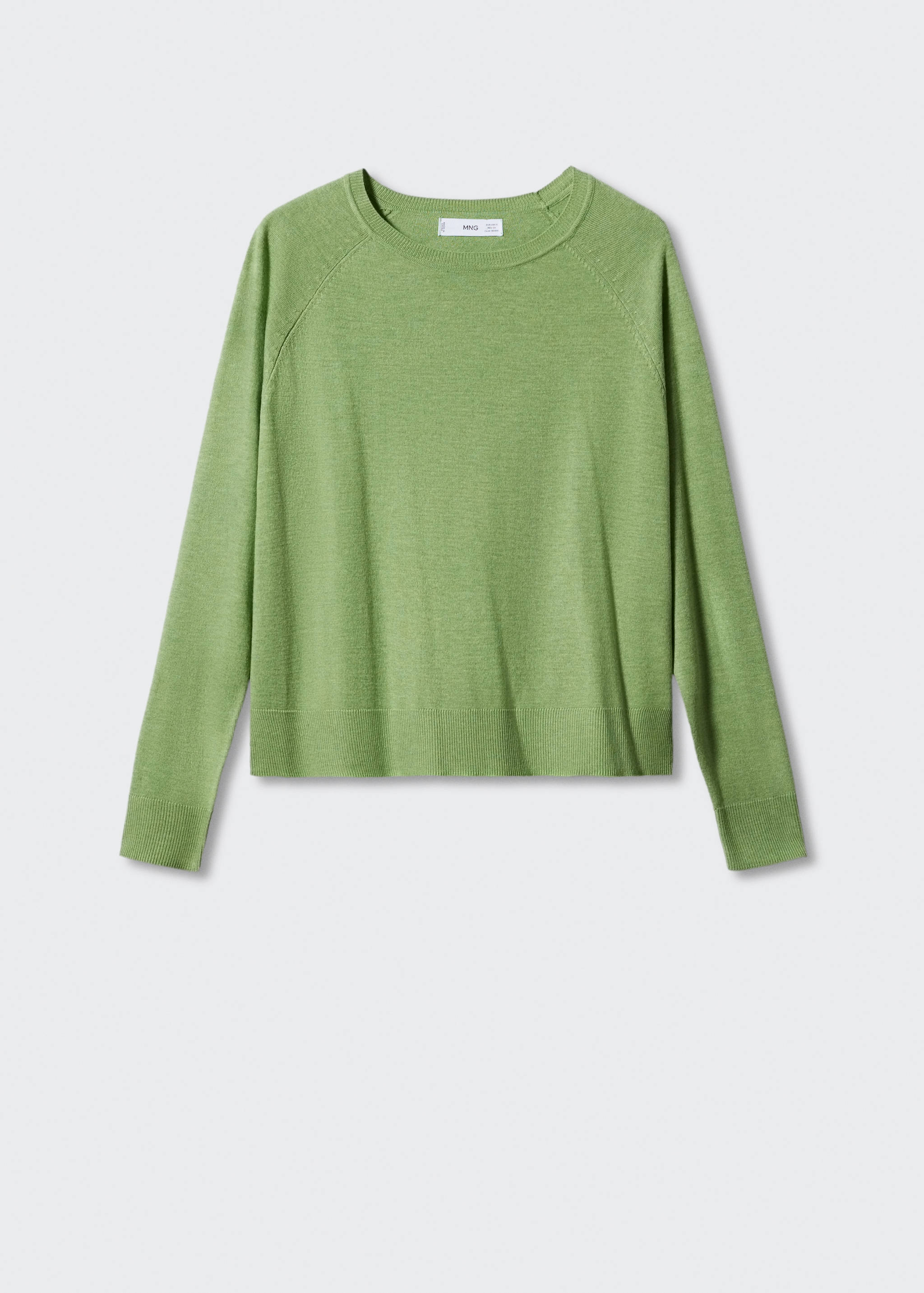 Fine-knit crew-neck sweater - Article without model