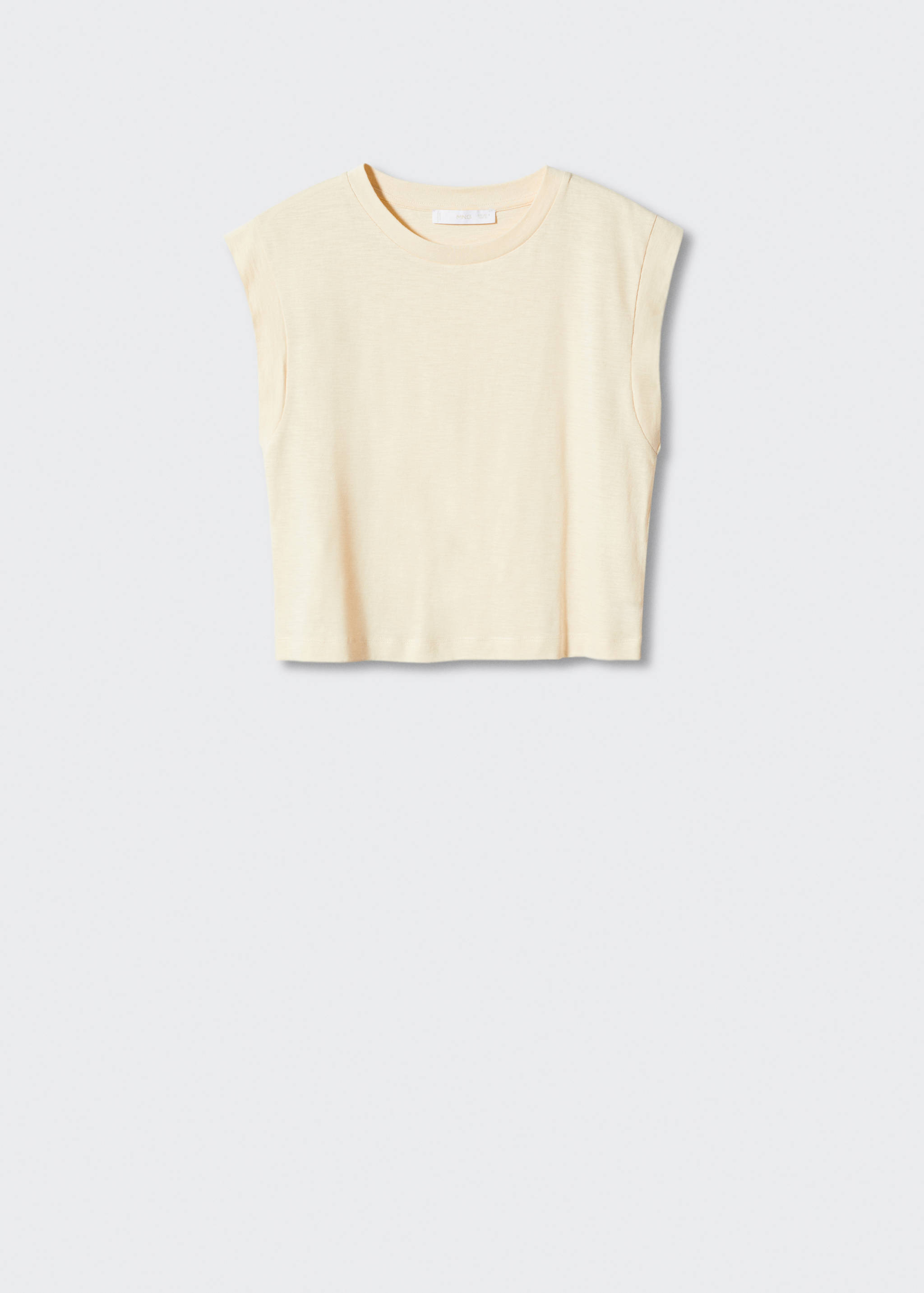 Cropped cotton T-shirt - Article without model