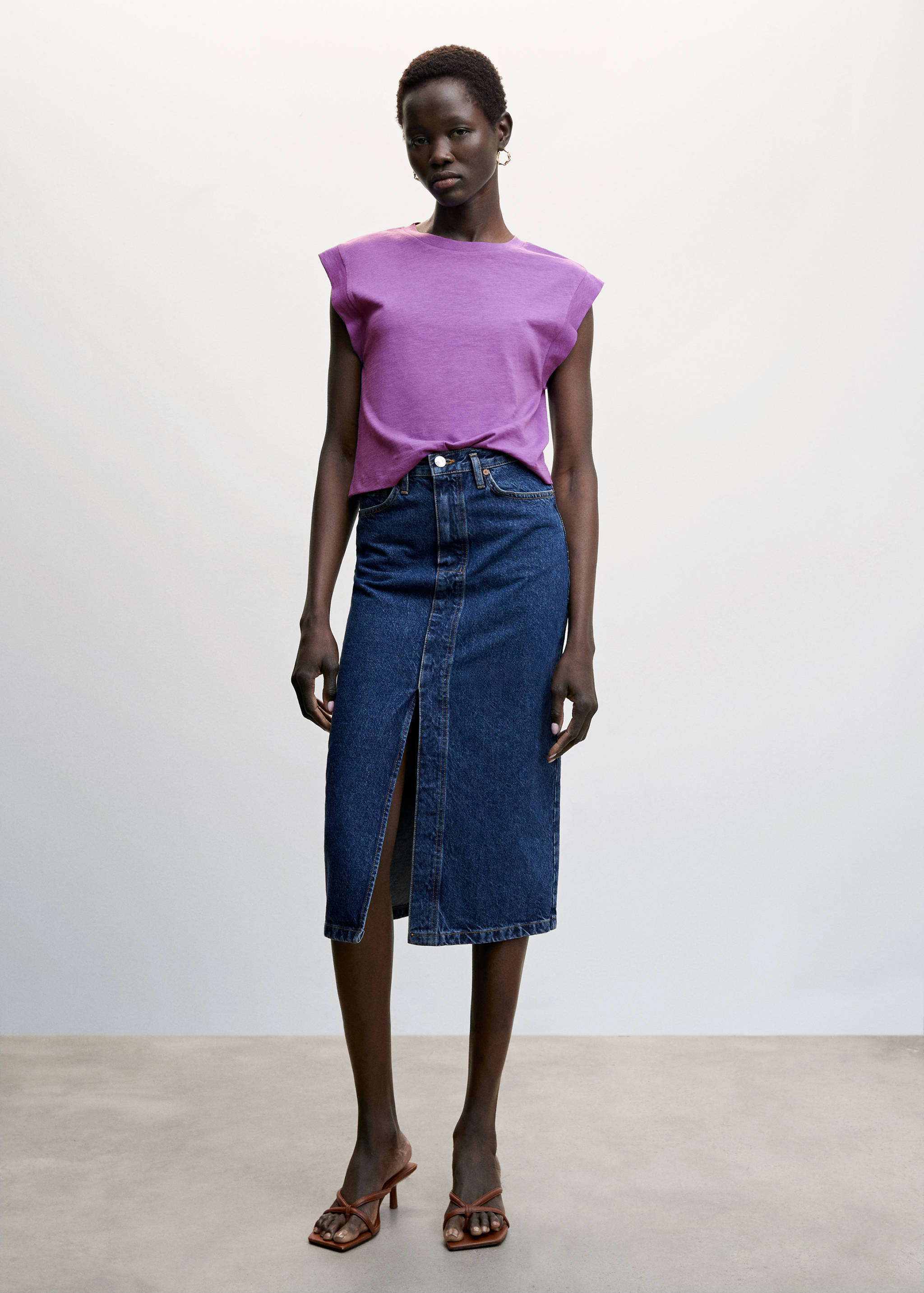 Cropped cotton T-shirt - General plane