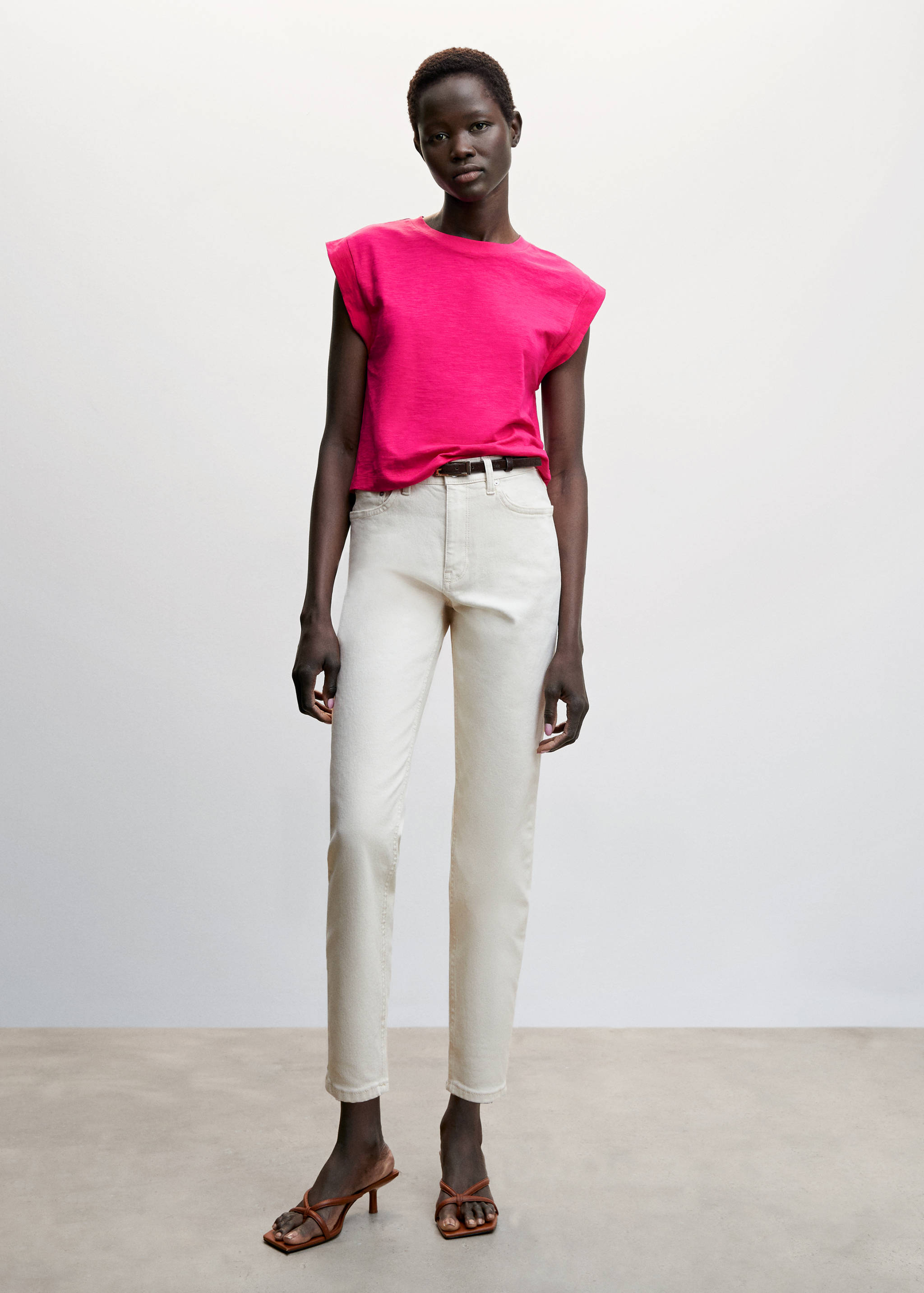 Cropped cotton T-shirt - General plane