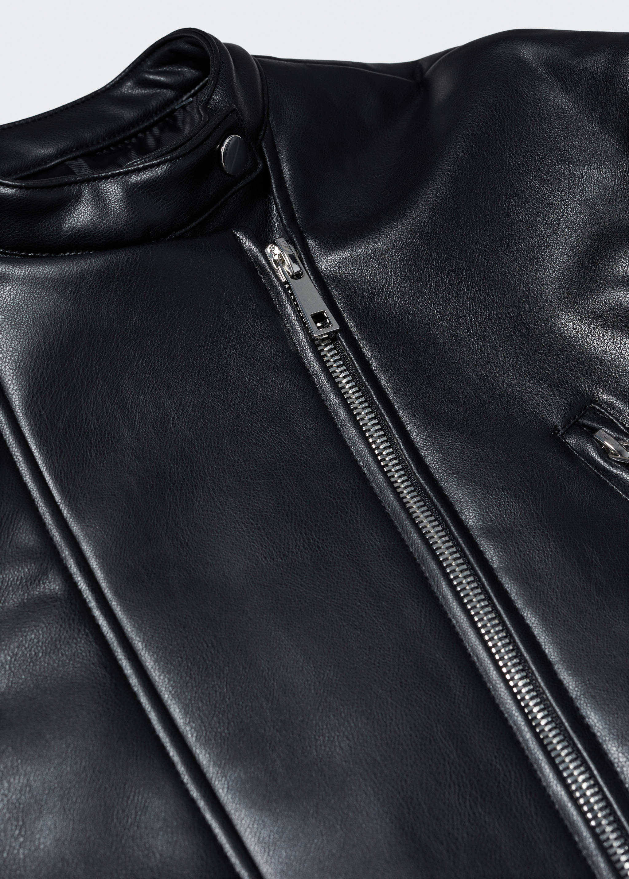 Leather-effect biker jacket - Details of the article 8