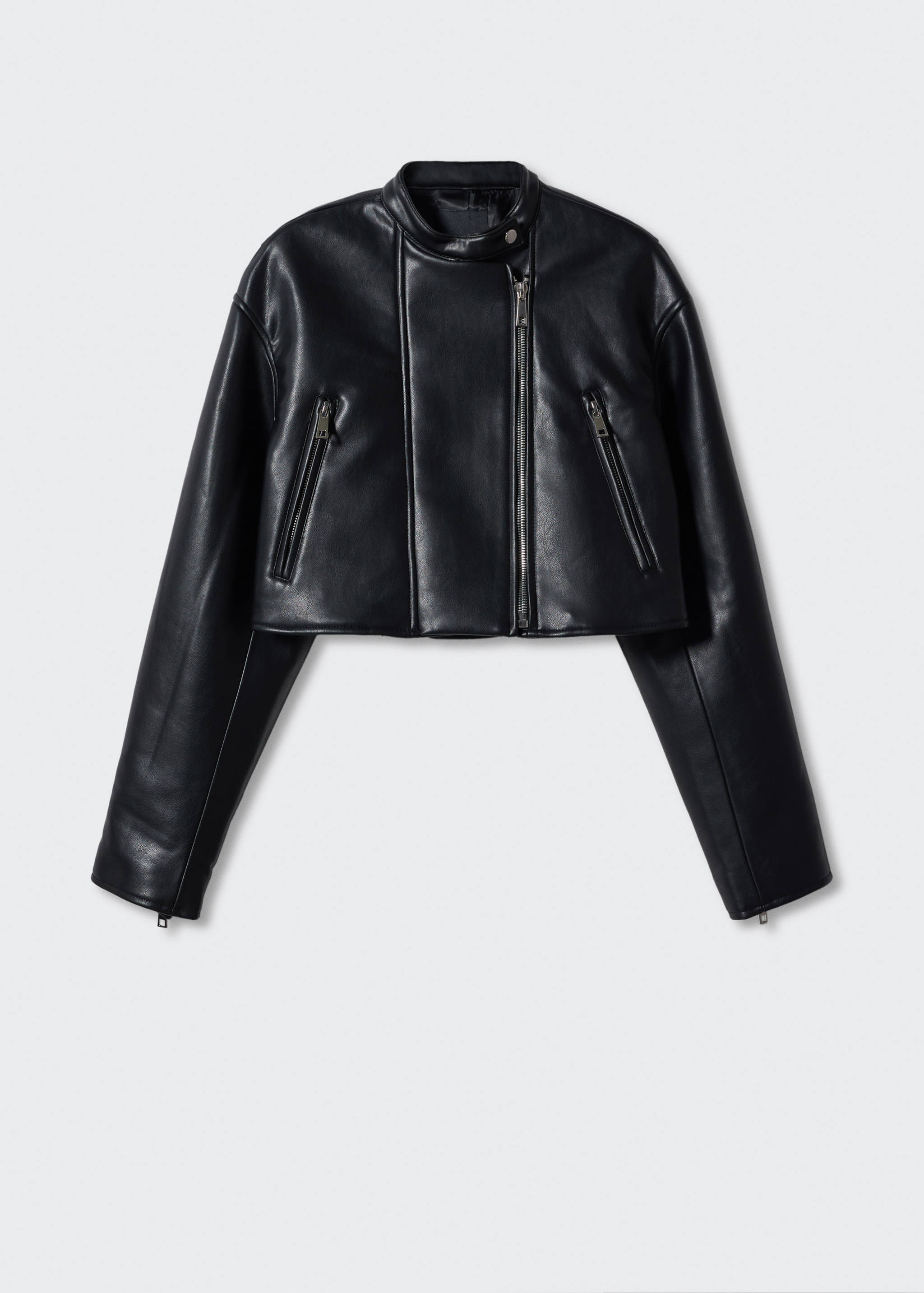 Leather-effect biker jacket - Article without model