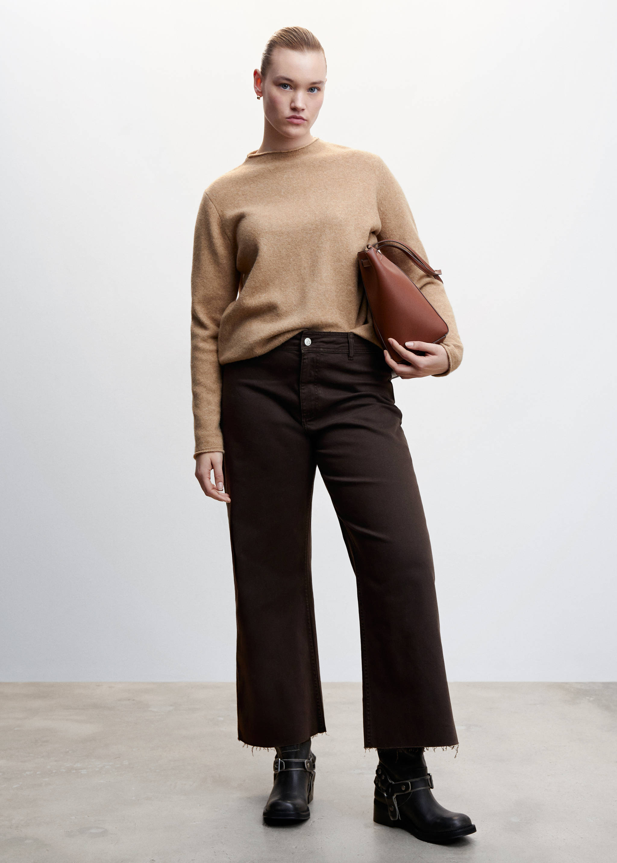 高腰阔腿裤 - null