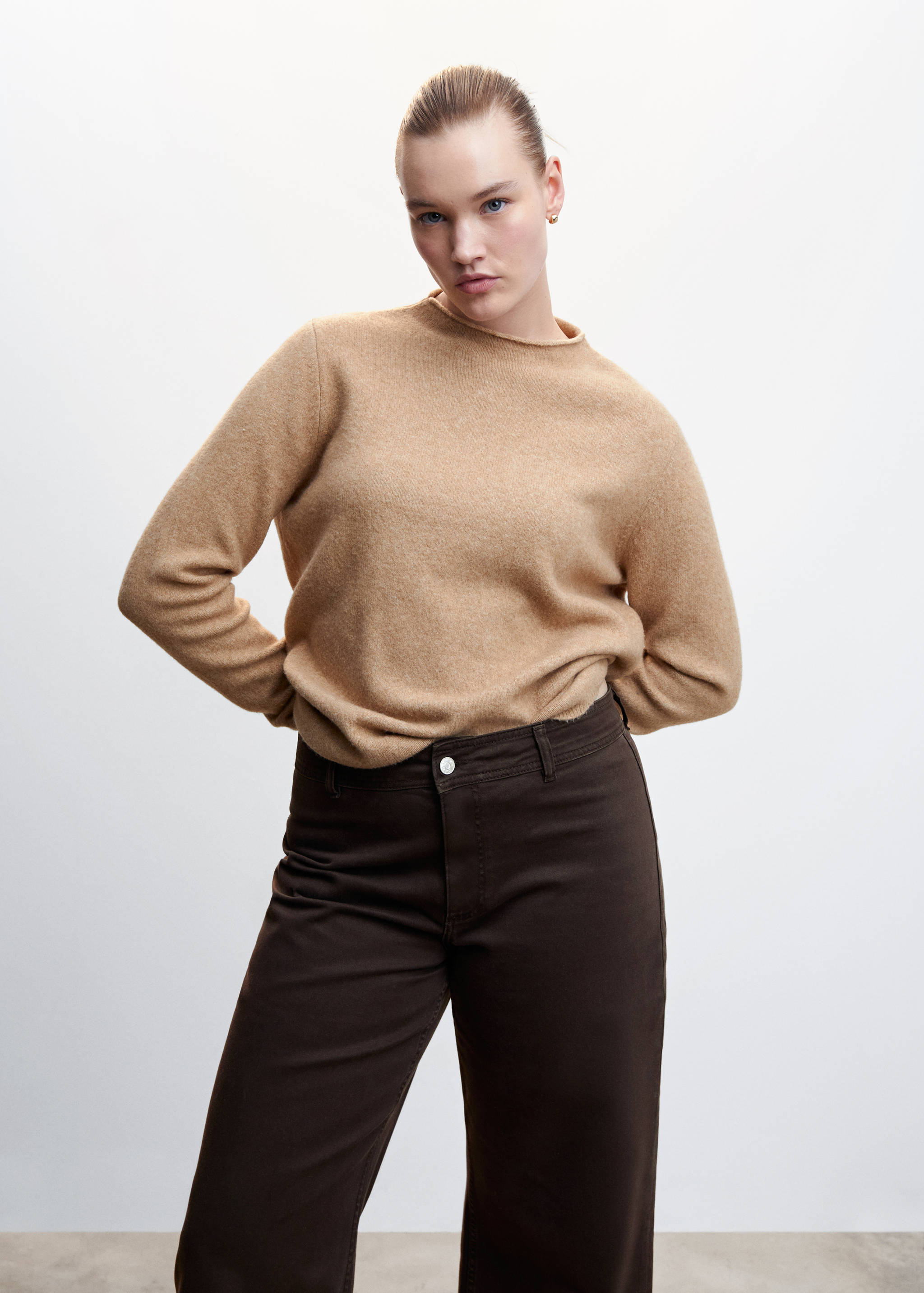 高腰阔腿裤 - null