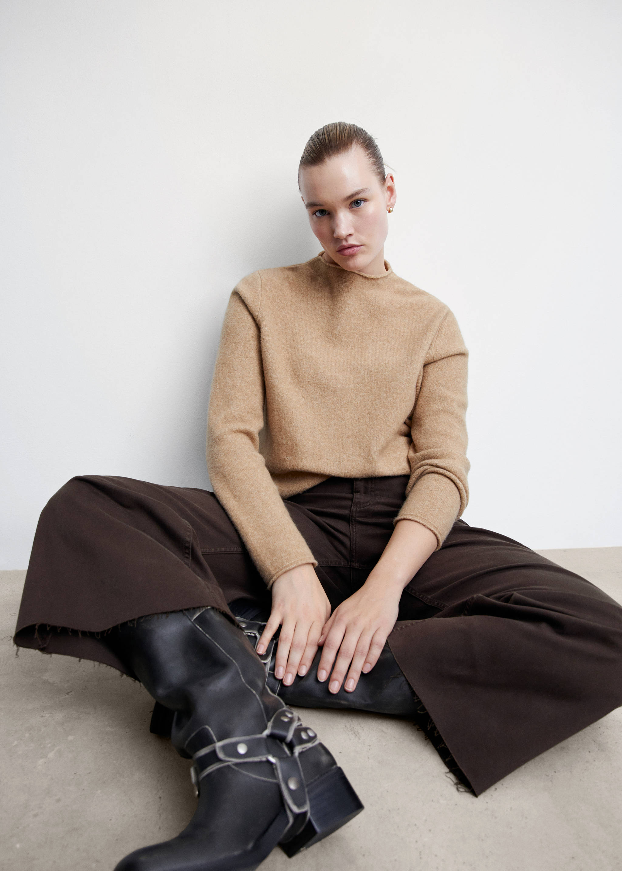 高腰阔腿裤 - null