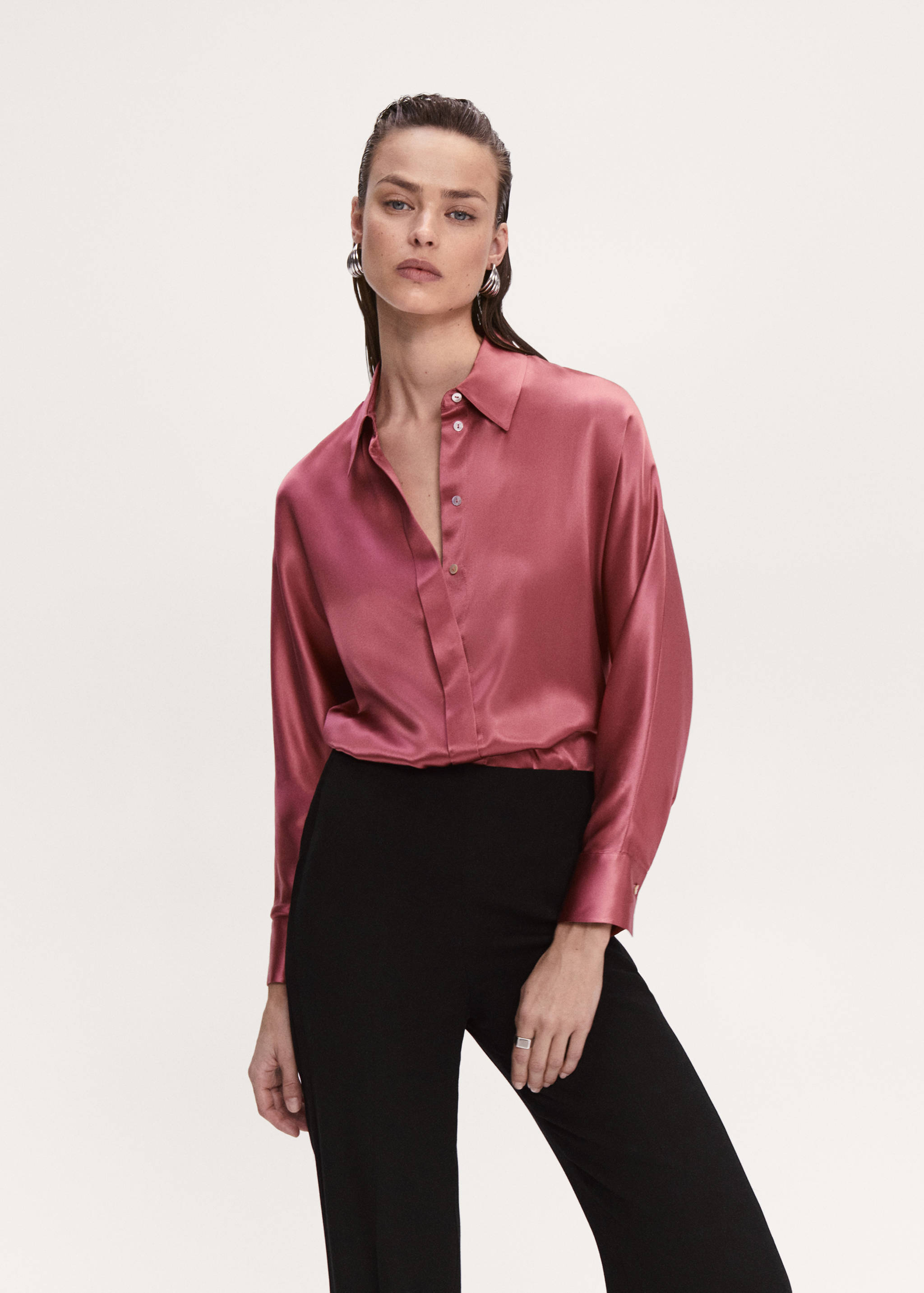 100% silk shirt - Medium plane