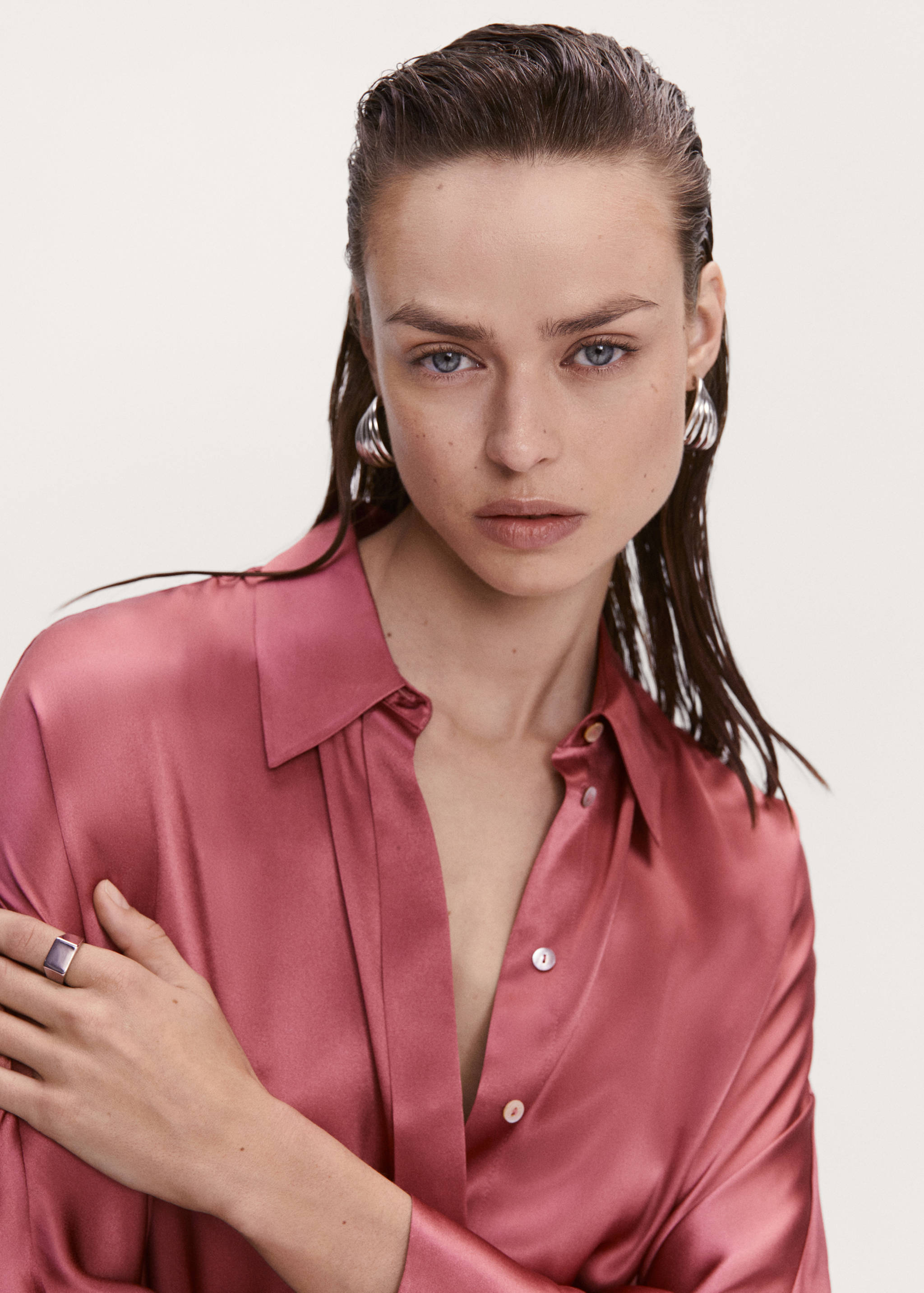 100% silk shirt - Details of the article 1