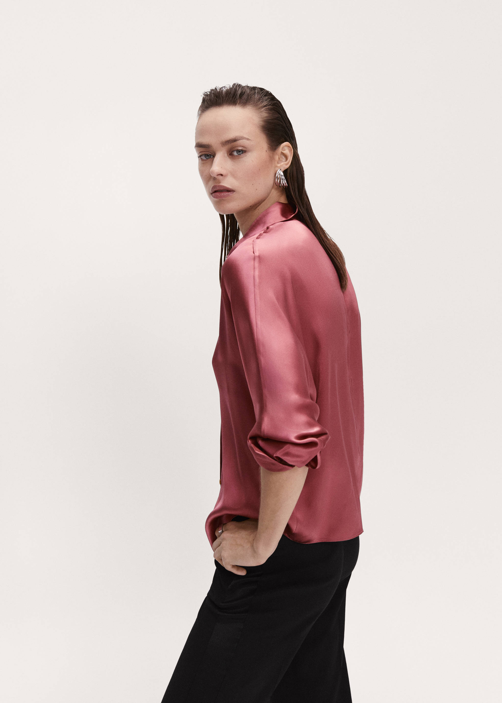 100% silk shirt - Details of the article 2