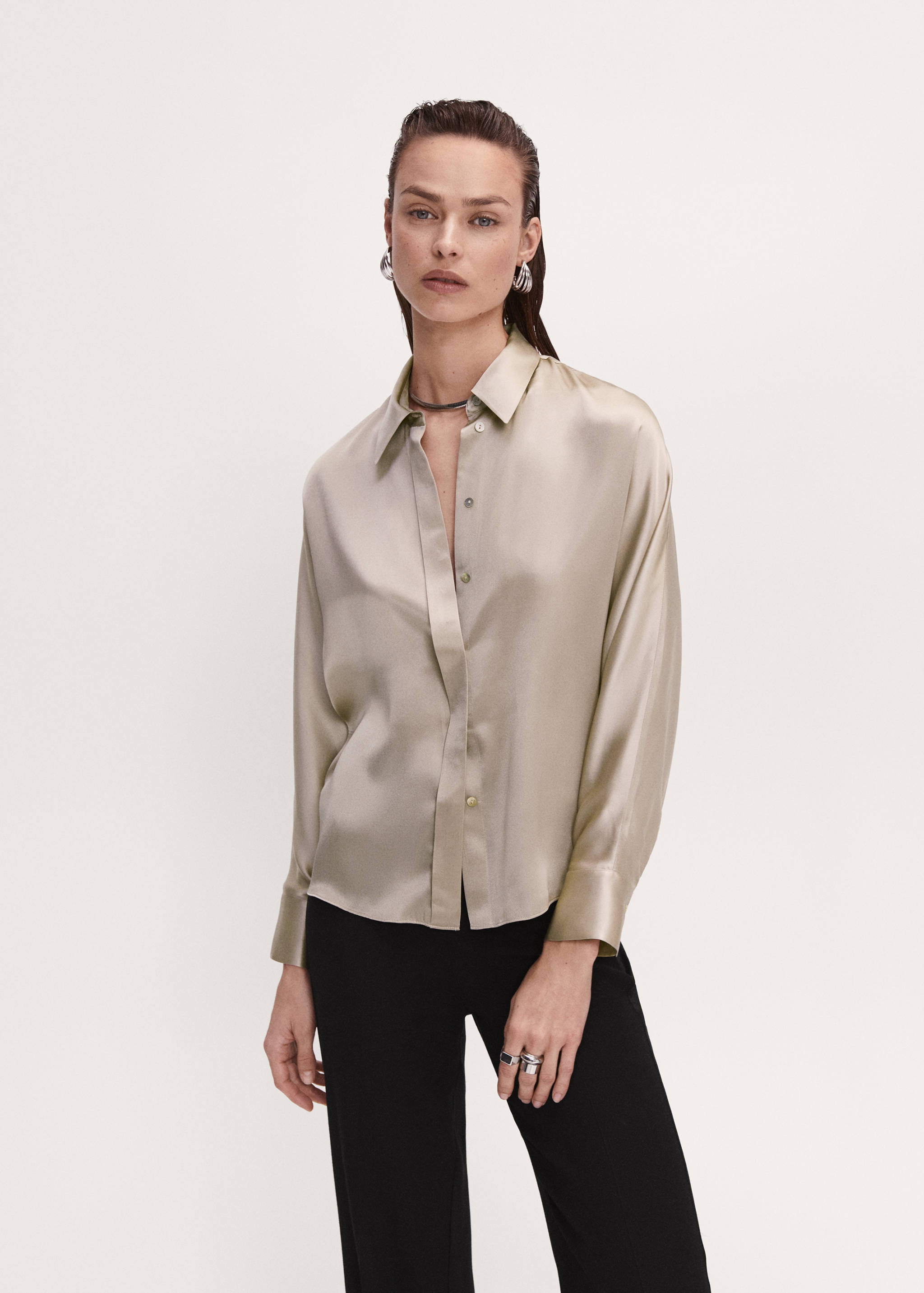 100% silk shirt - Medium plane