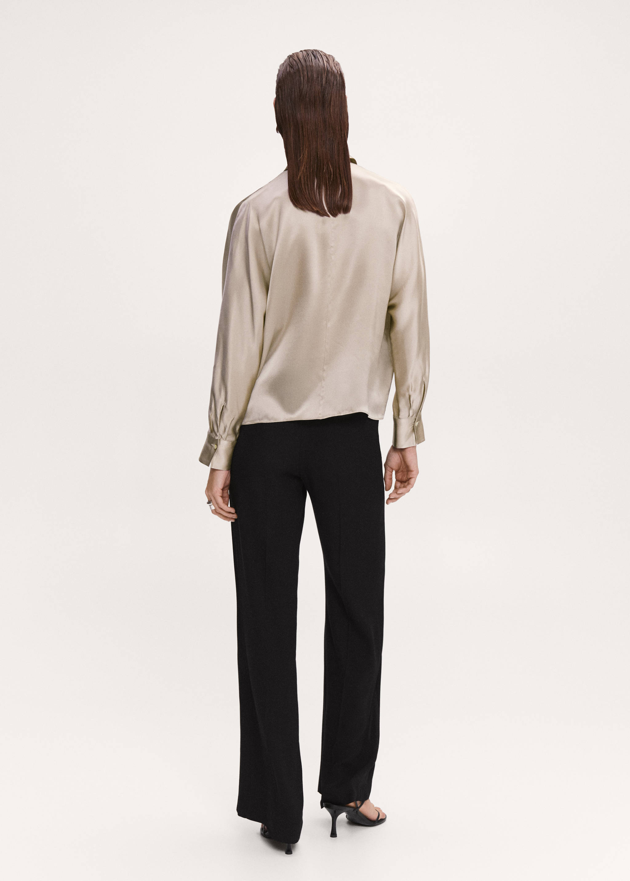 100% silk shirt - Reverse of the article