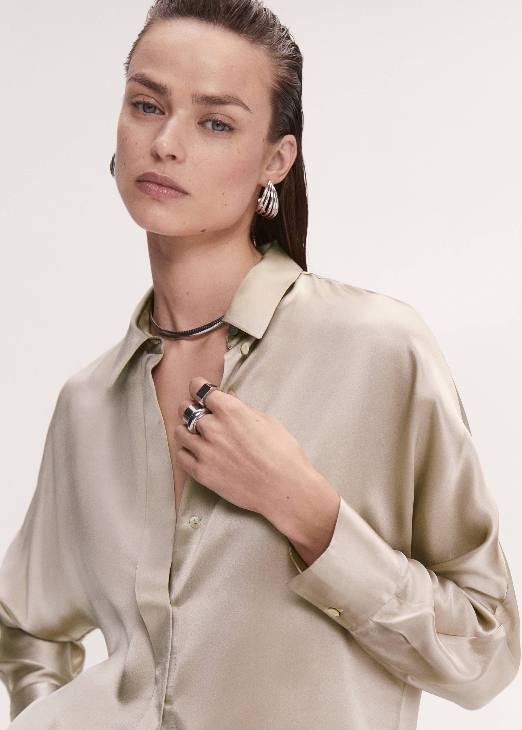 100% silk shirt - Details of the article 1