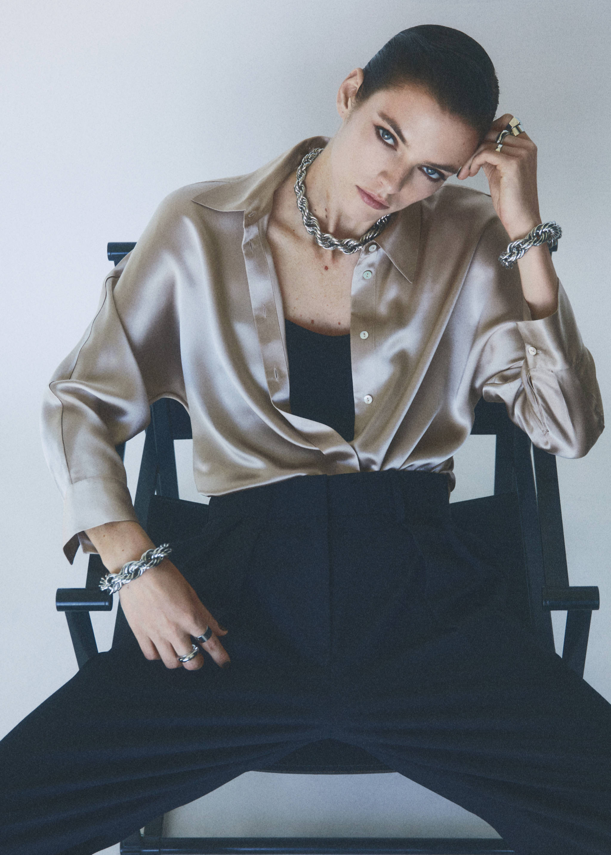 100% silk shirt - Details of the article 6