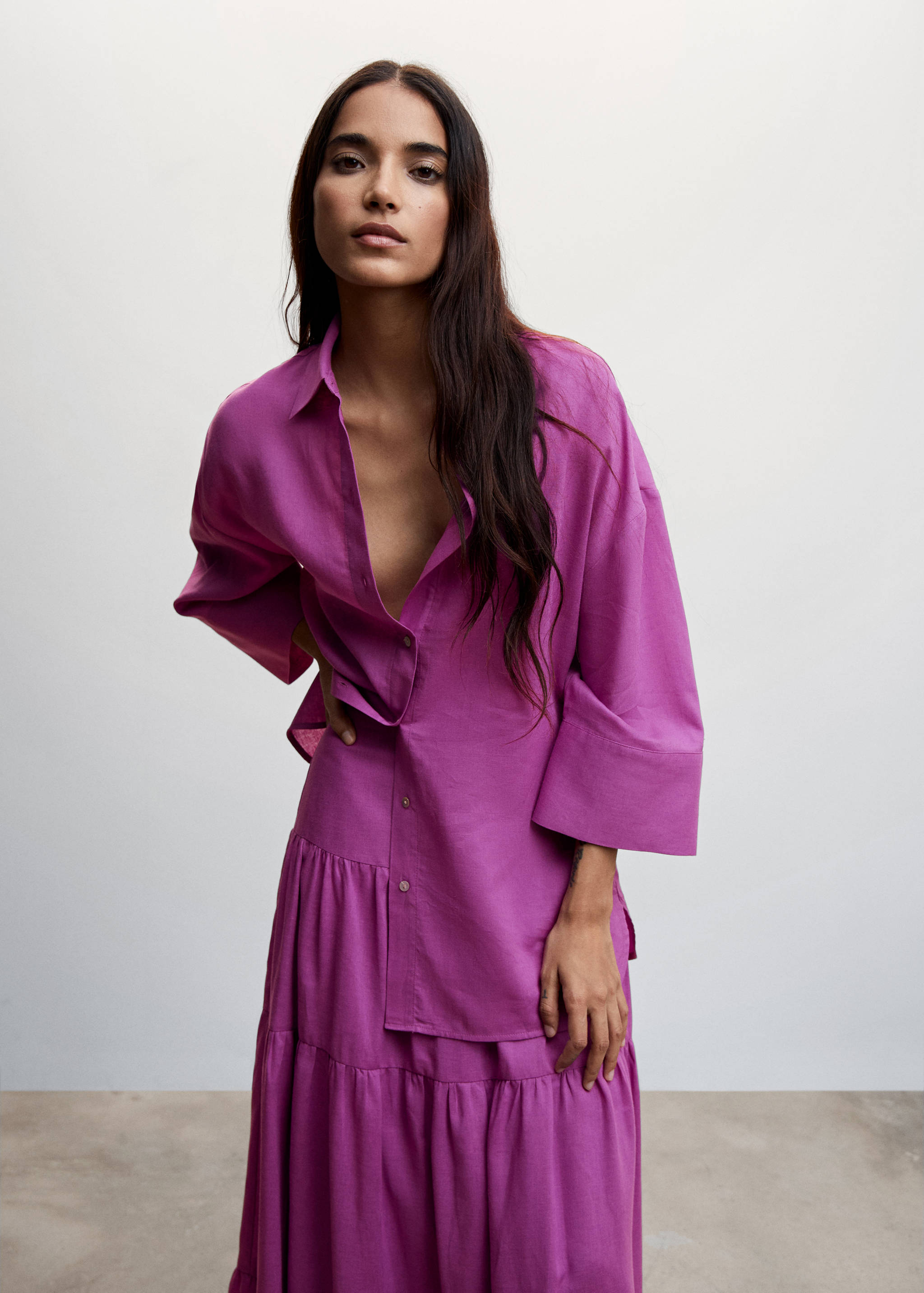 Chemise oversize - Plan moyen