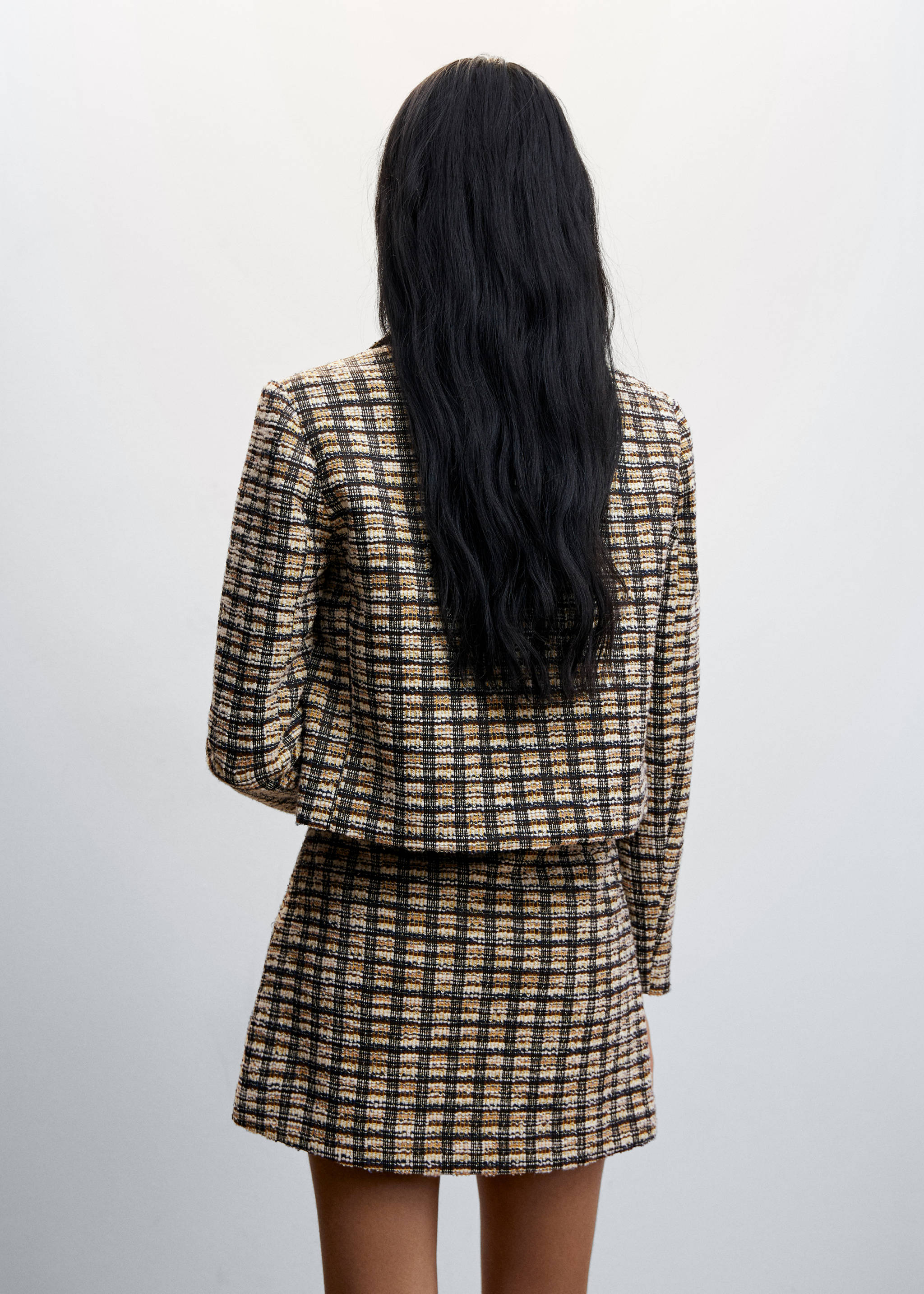 Check tweed jacket - Reverse of the article