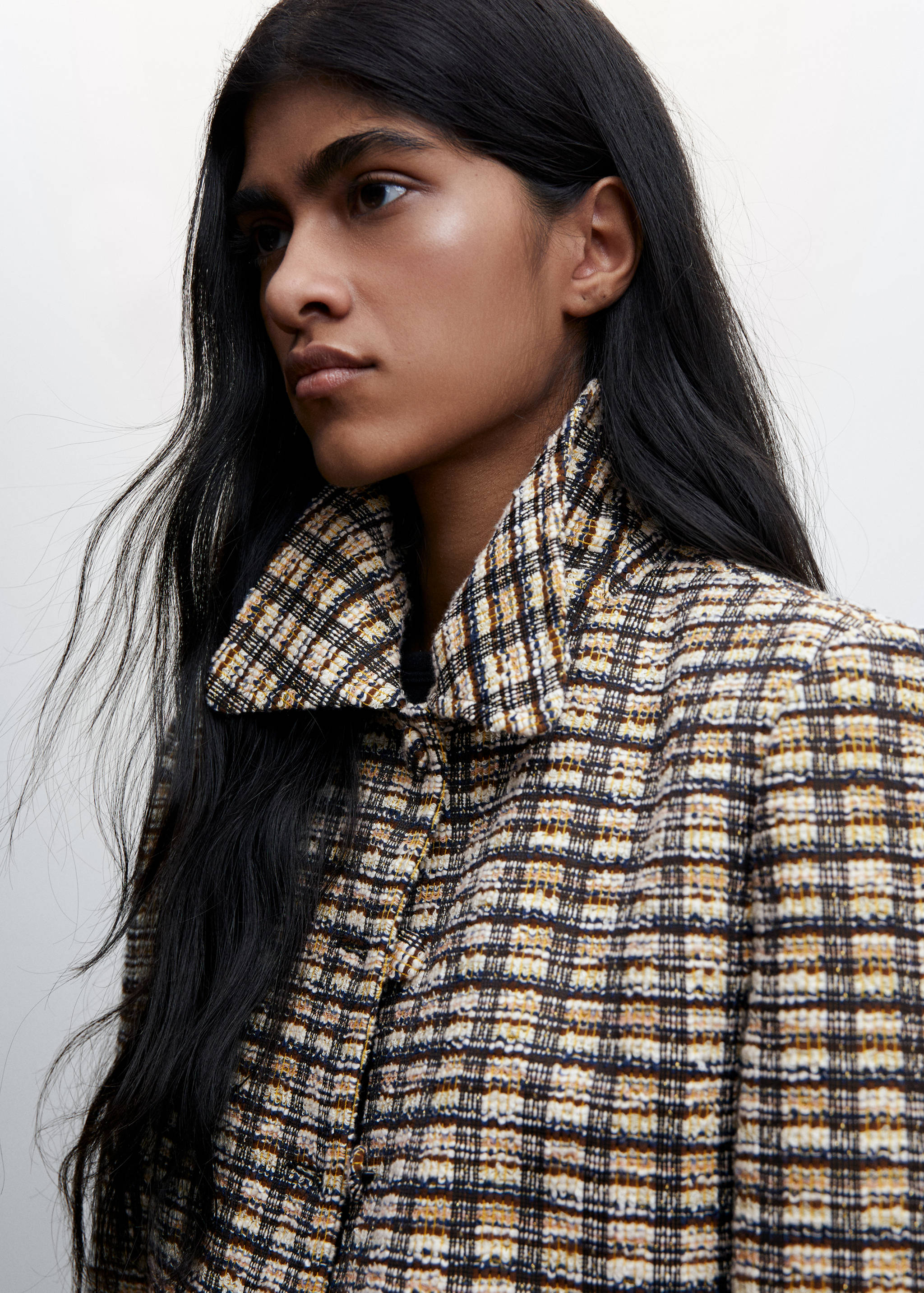Check tweed jacket - Details of the article 1