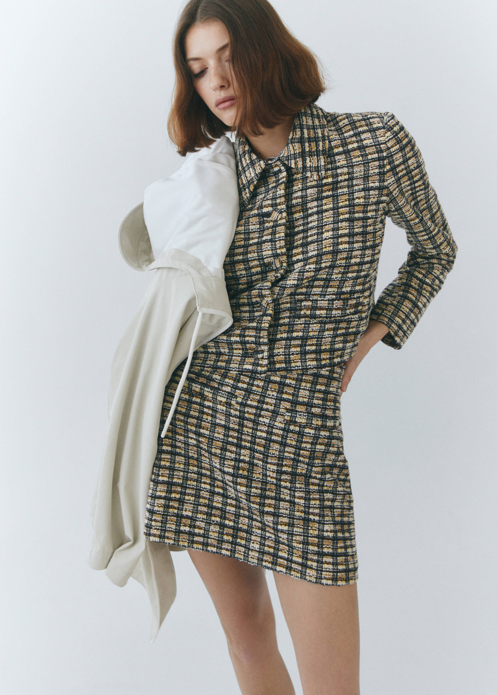 Check tweed jacket - Details of the article 6