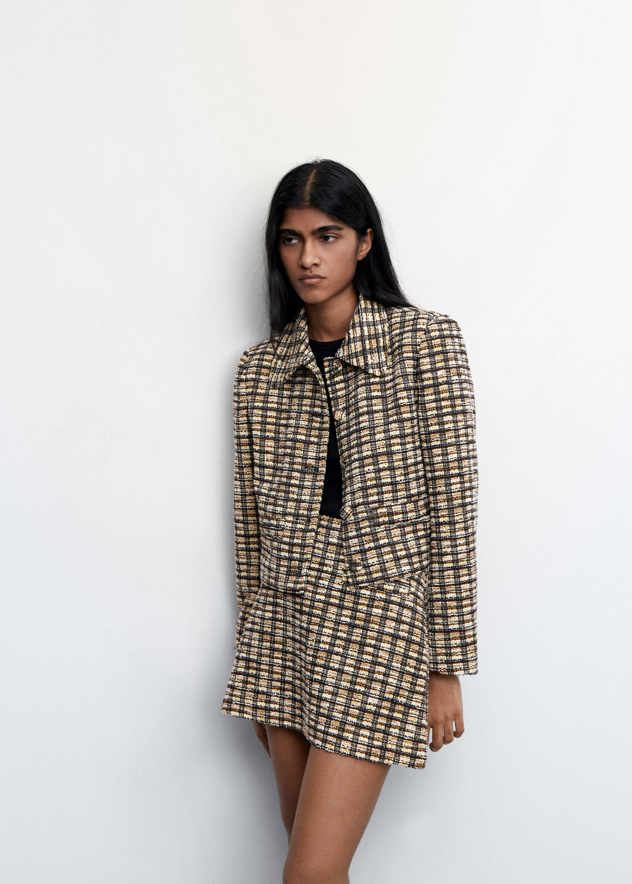 Check tweed jacket - Details of the article 2