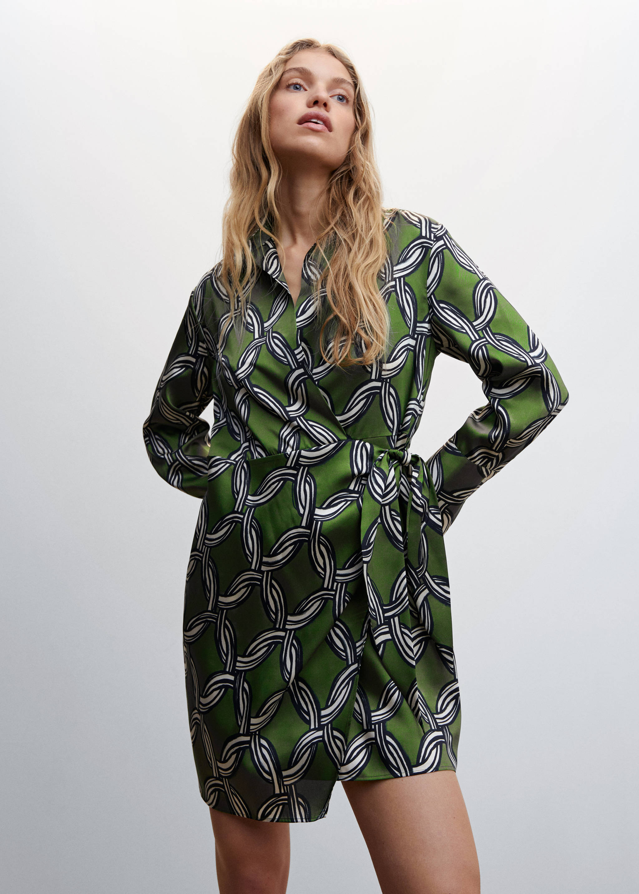 Chain print dress - Medium plane