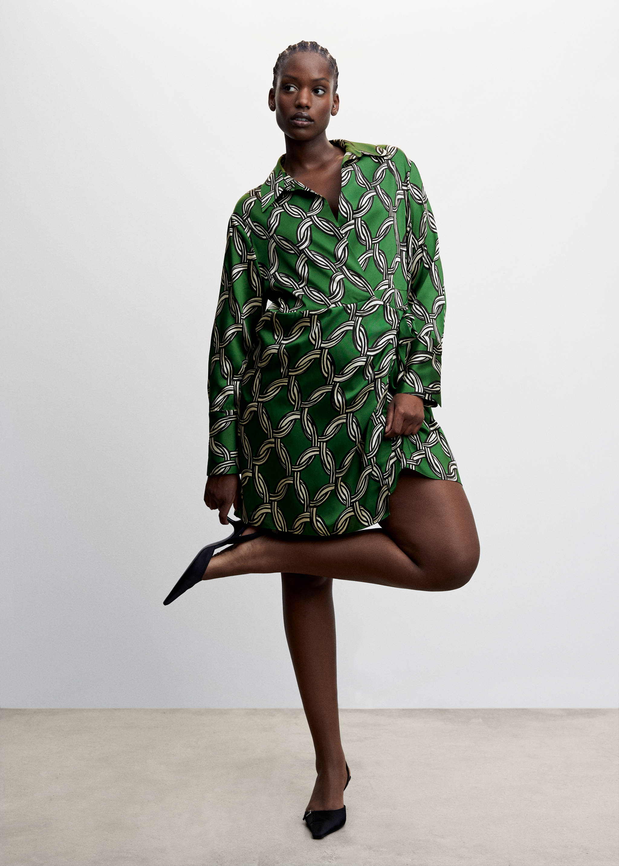 Chain print dress - Details of the article 3