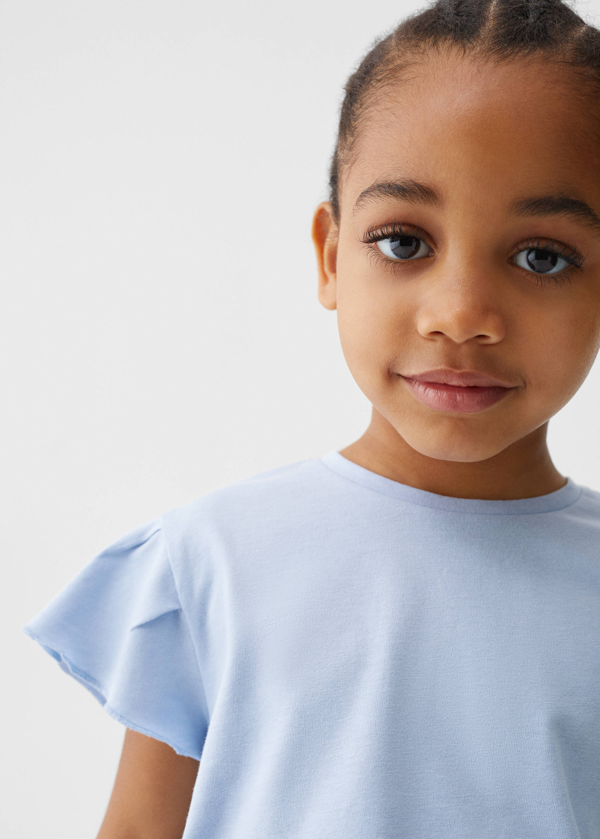 Ruffled sleeve T-shirt - Details of the article 1