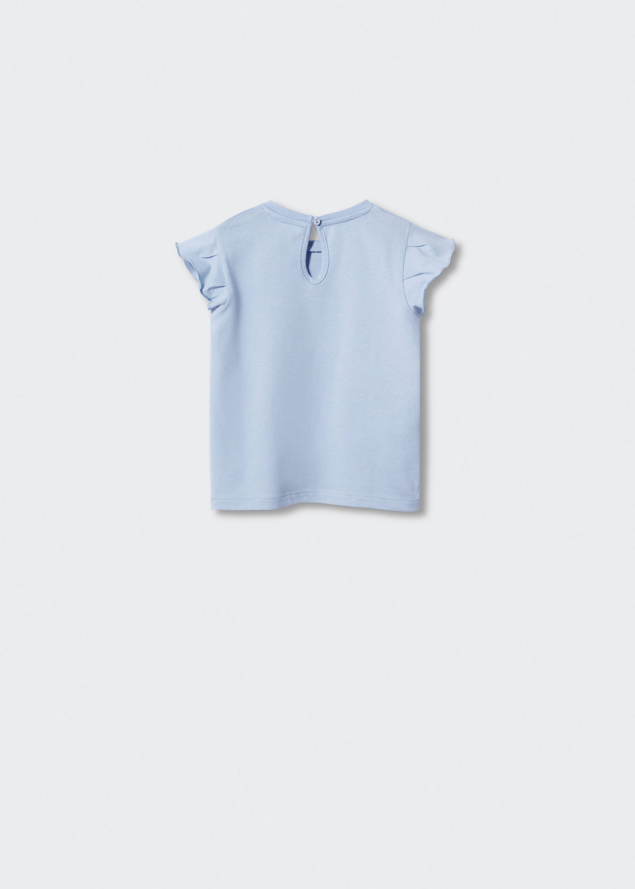 Ruffled sleeve T-shirt - Reverse of the article