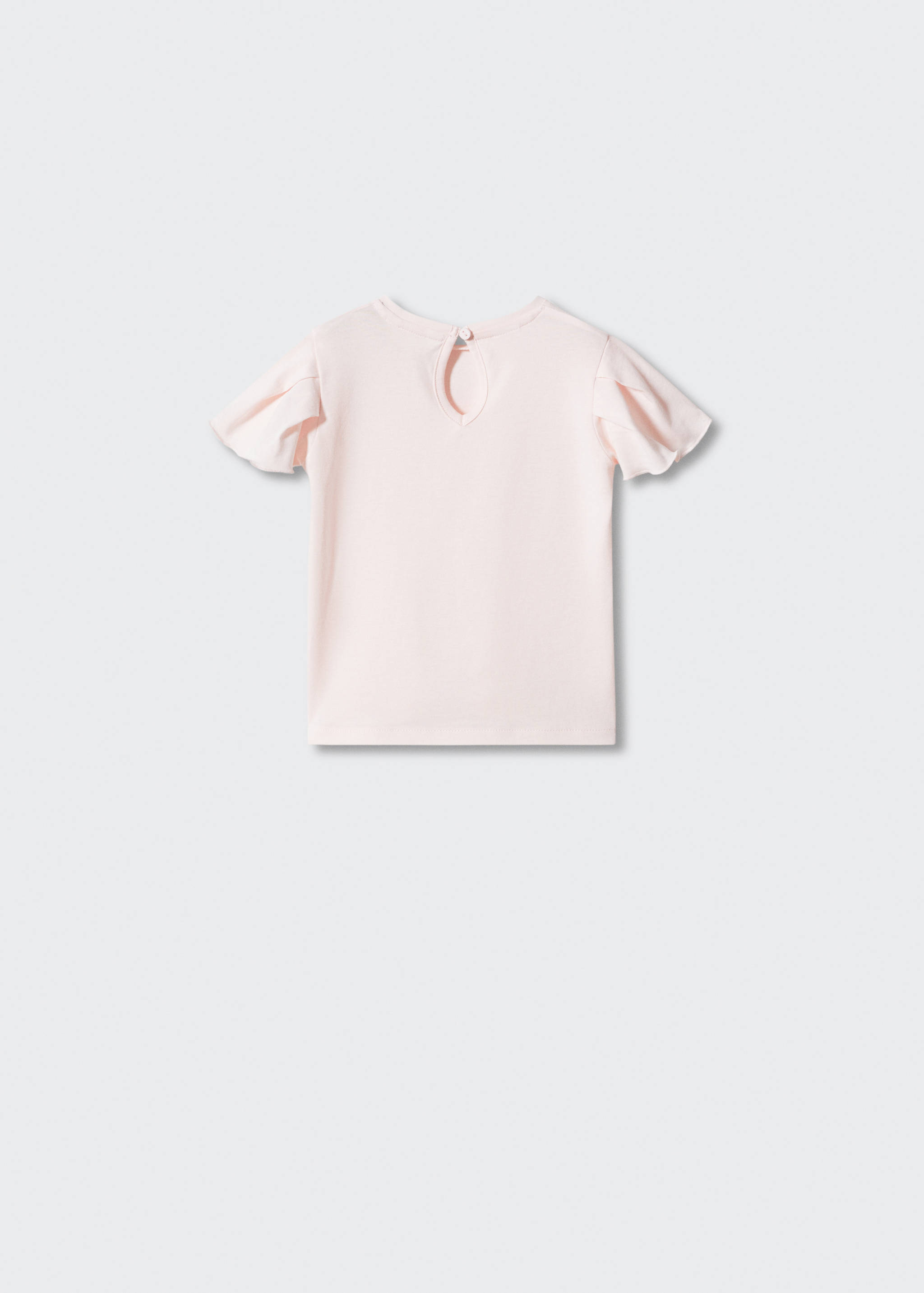 Ruffled sleeve T-shirt - Reverse of the article
