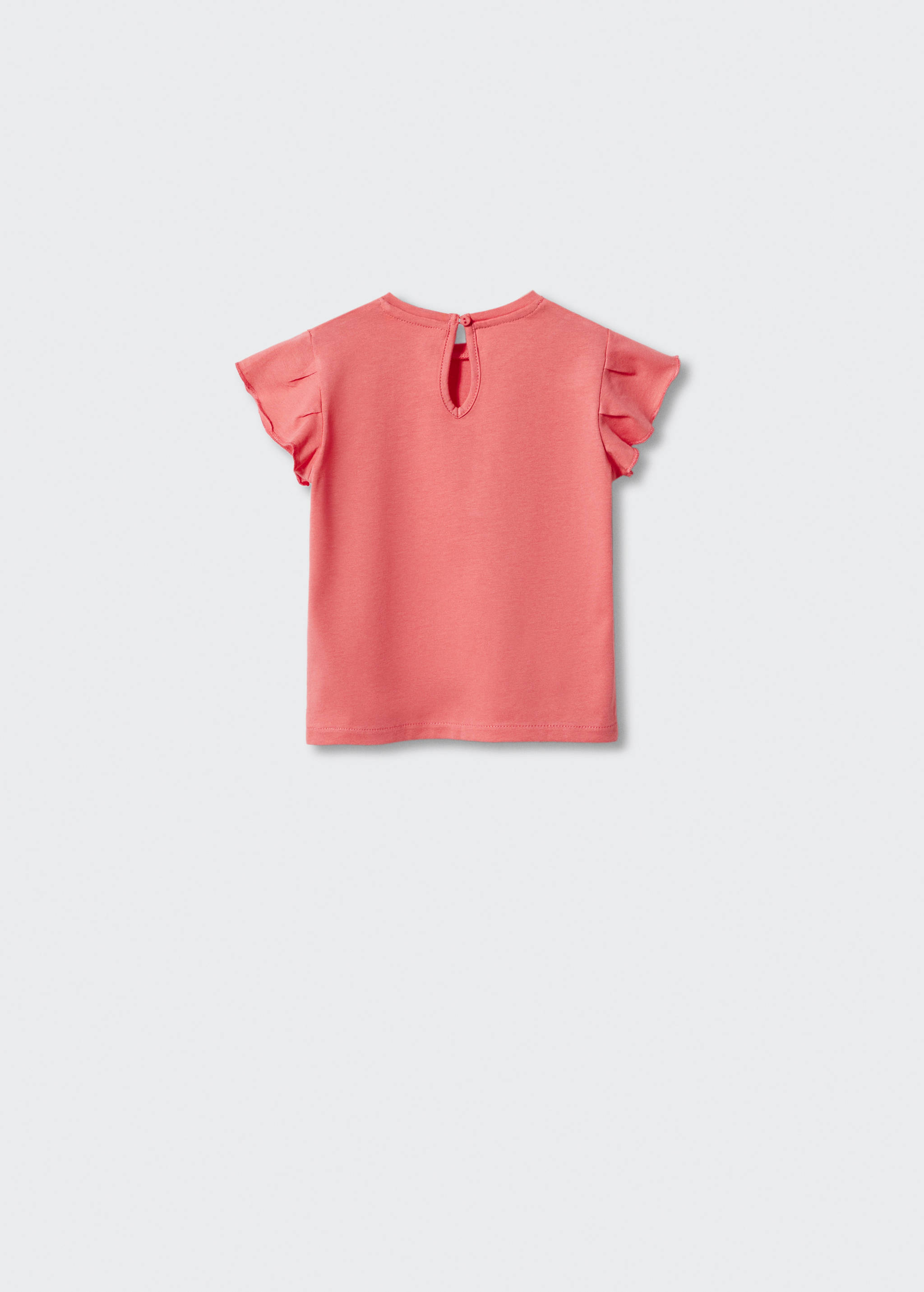 Ruffled sleeve T-shirt - Reverse of the article