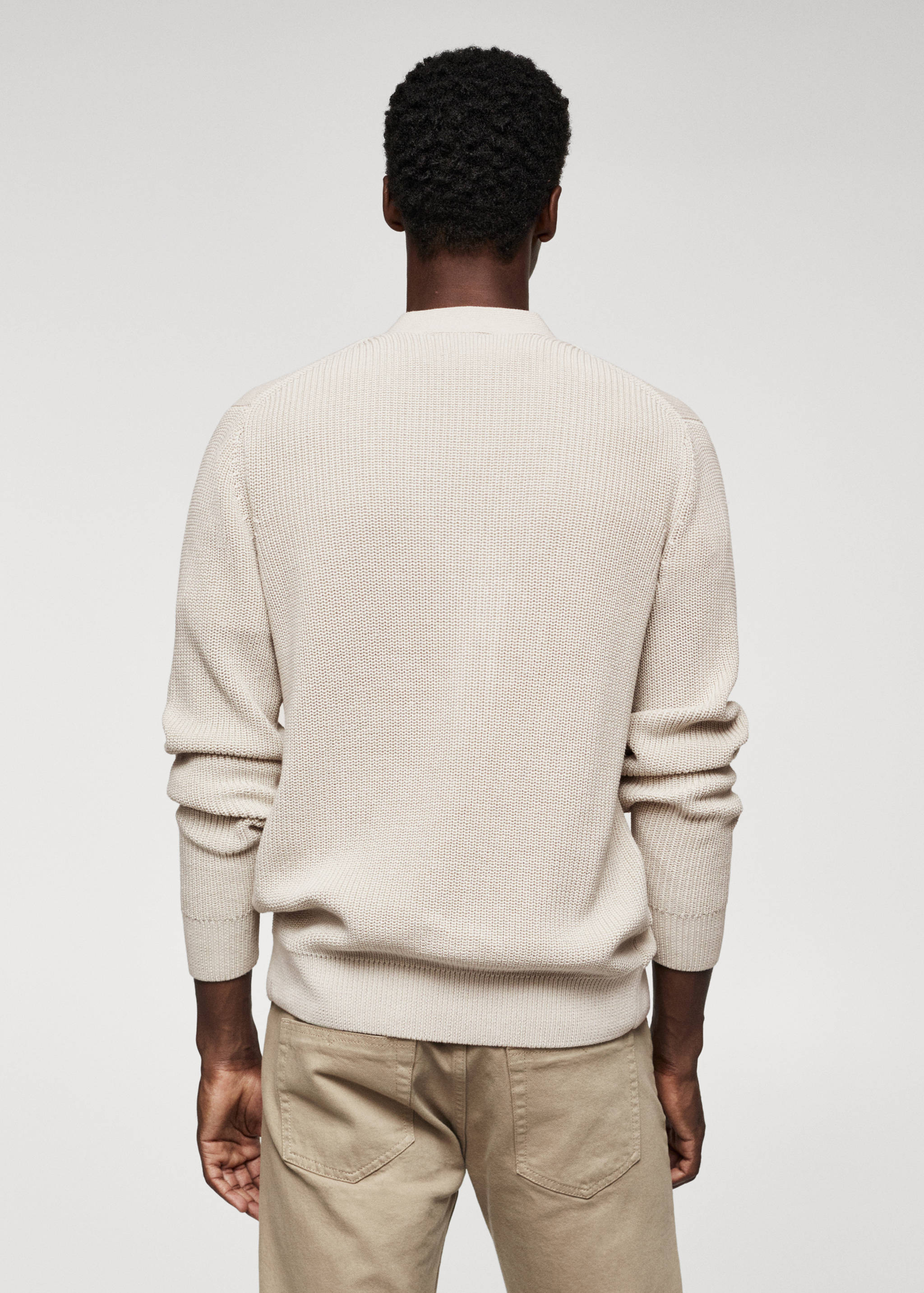 Cardigan coton structuré - Verso de l’article