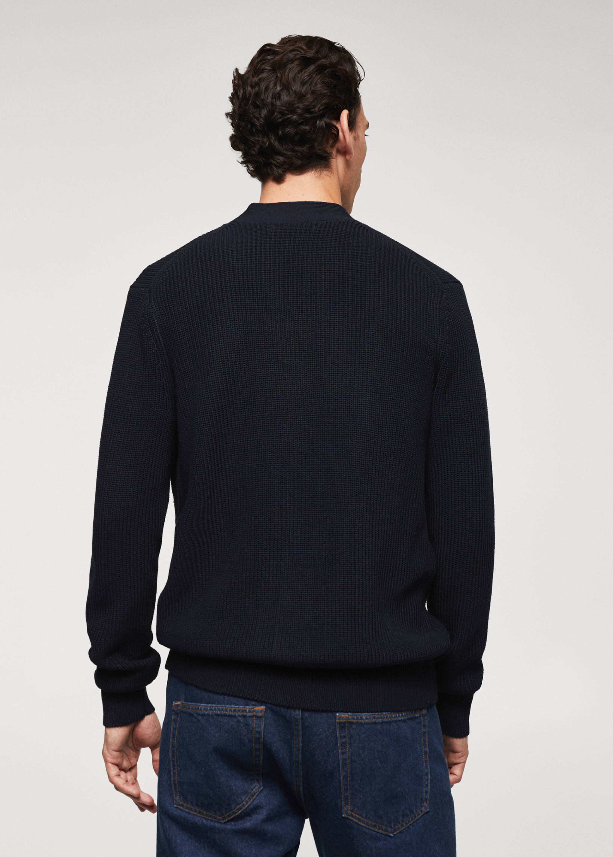 Cardigan coton structuré - Verso de l’article