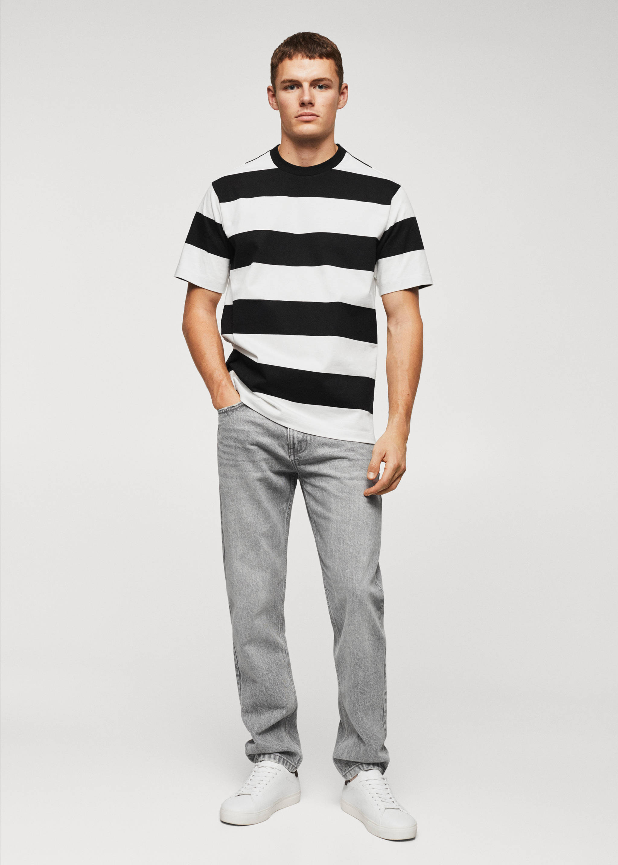 Striped cotton T-shirt - General plane