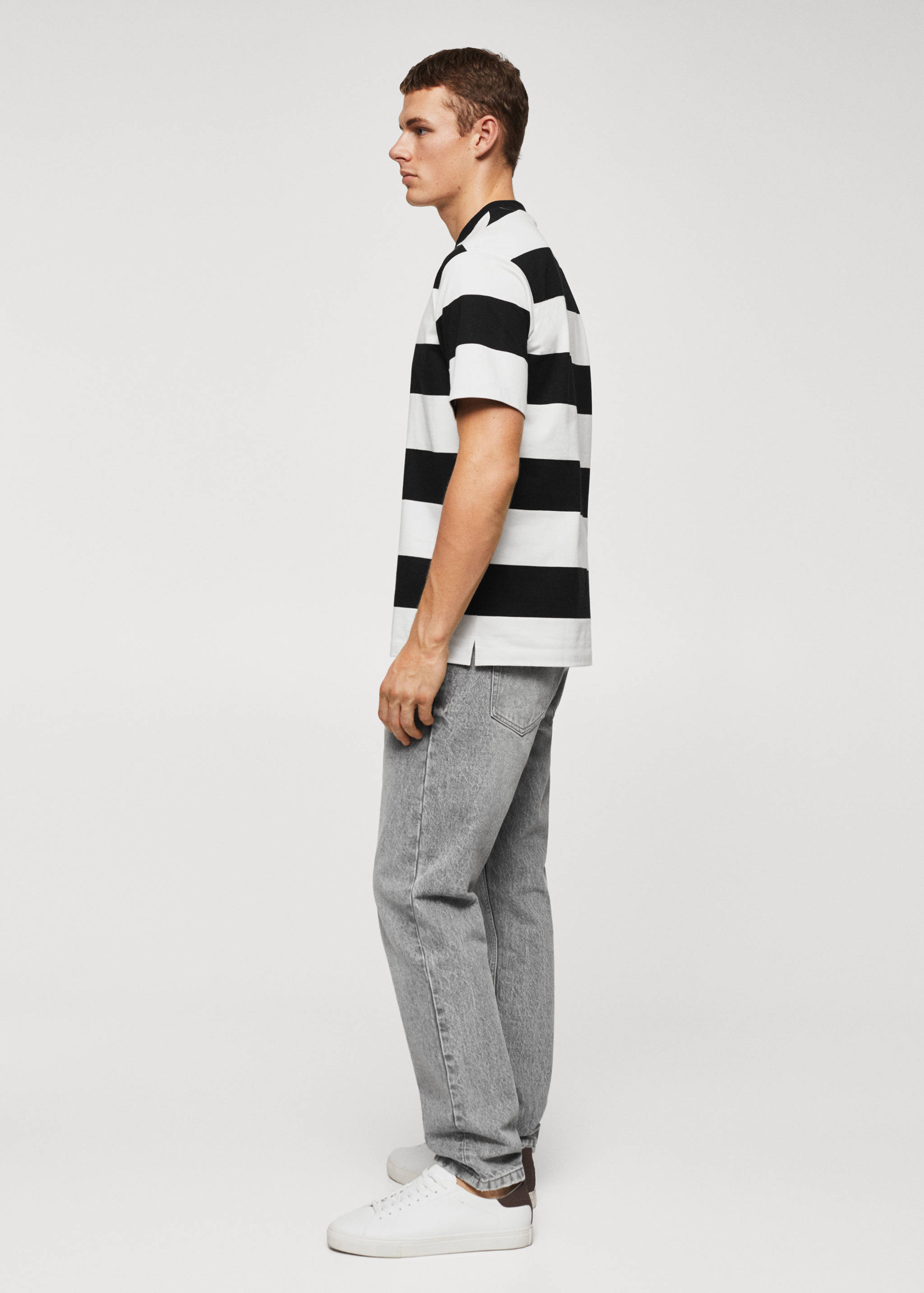 Striped cotton T-shirt - Details of the article 6
