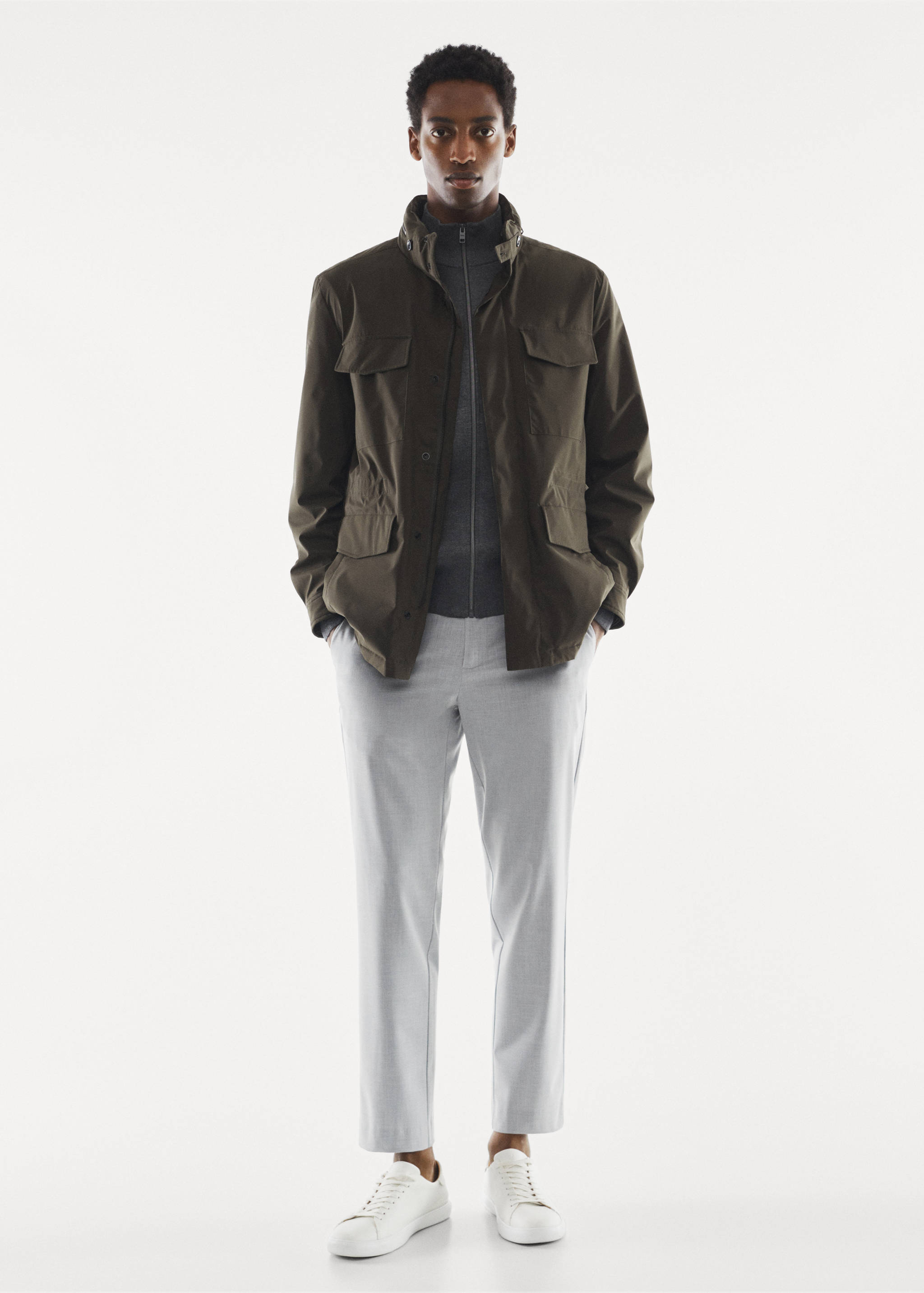 Military water-repellent jacket - General plane