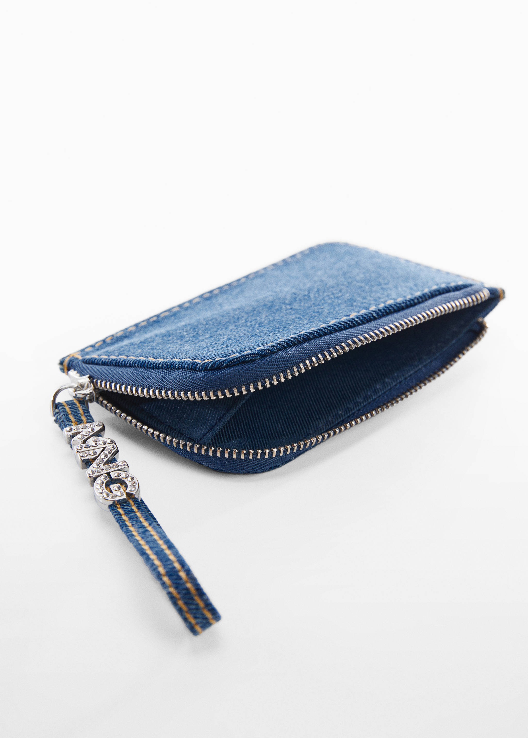Denim wallet - Medium plane
