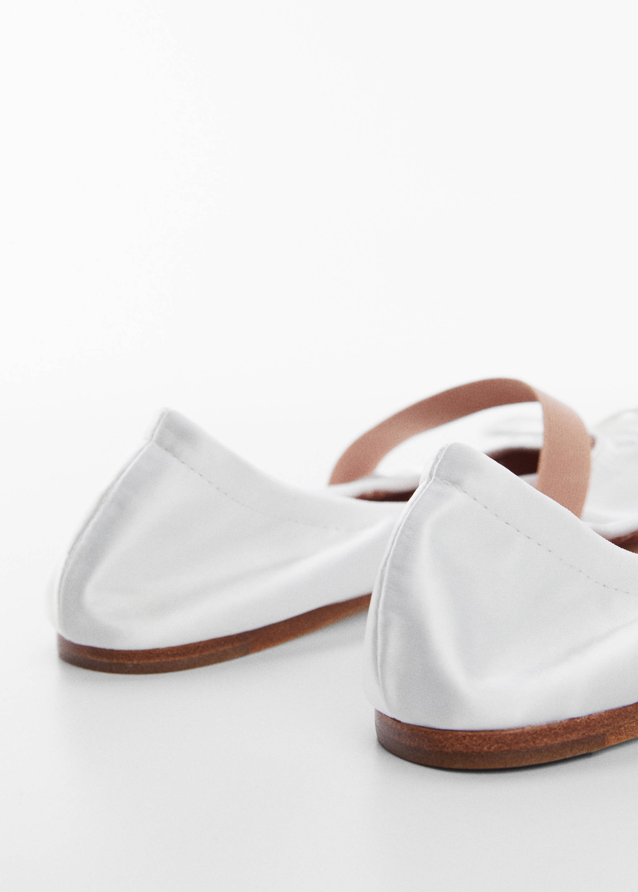 Elastic satin ballet flats - Details of the article 1