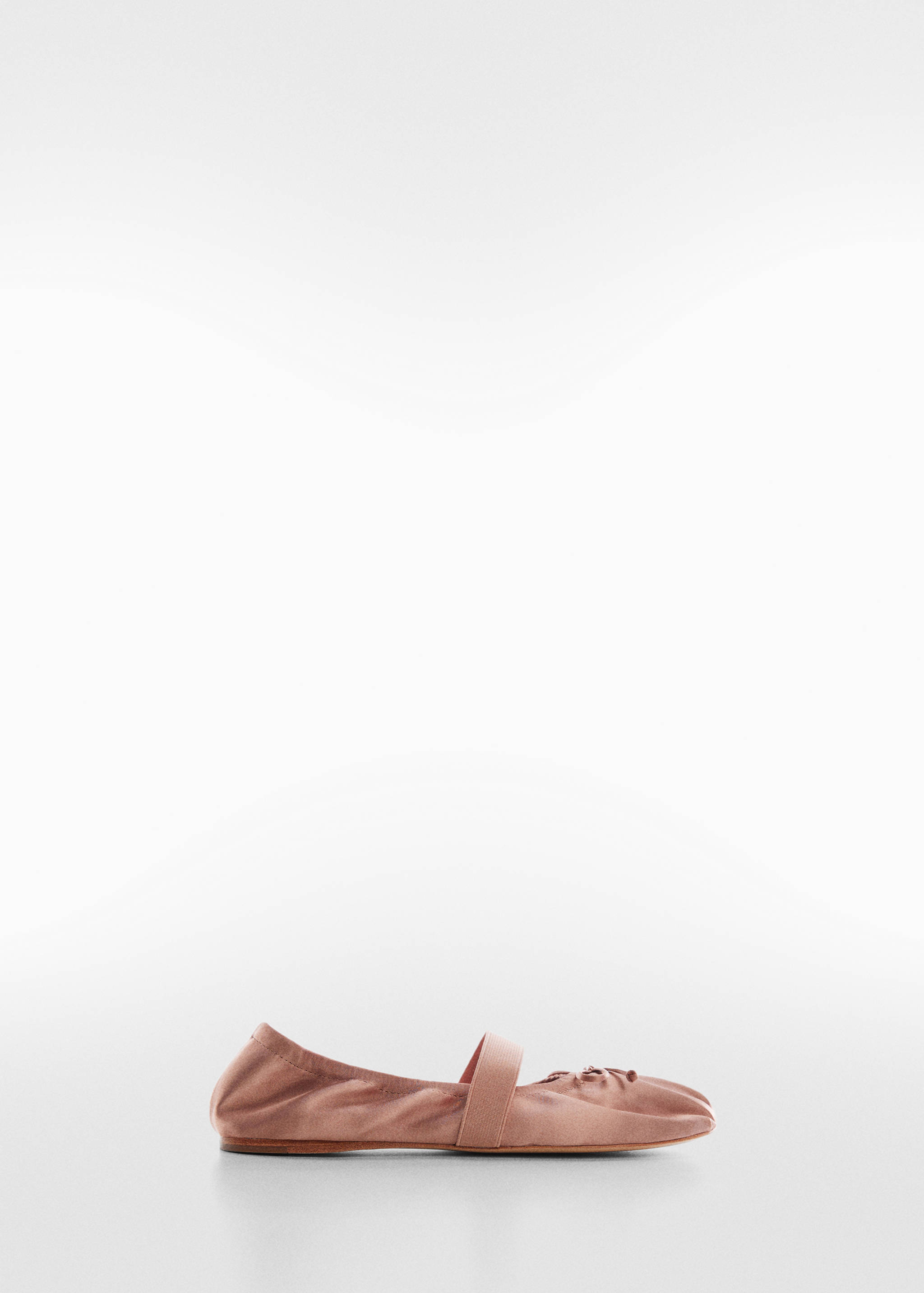 Elastic satin ballet flats - Article without model