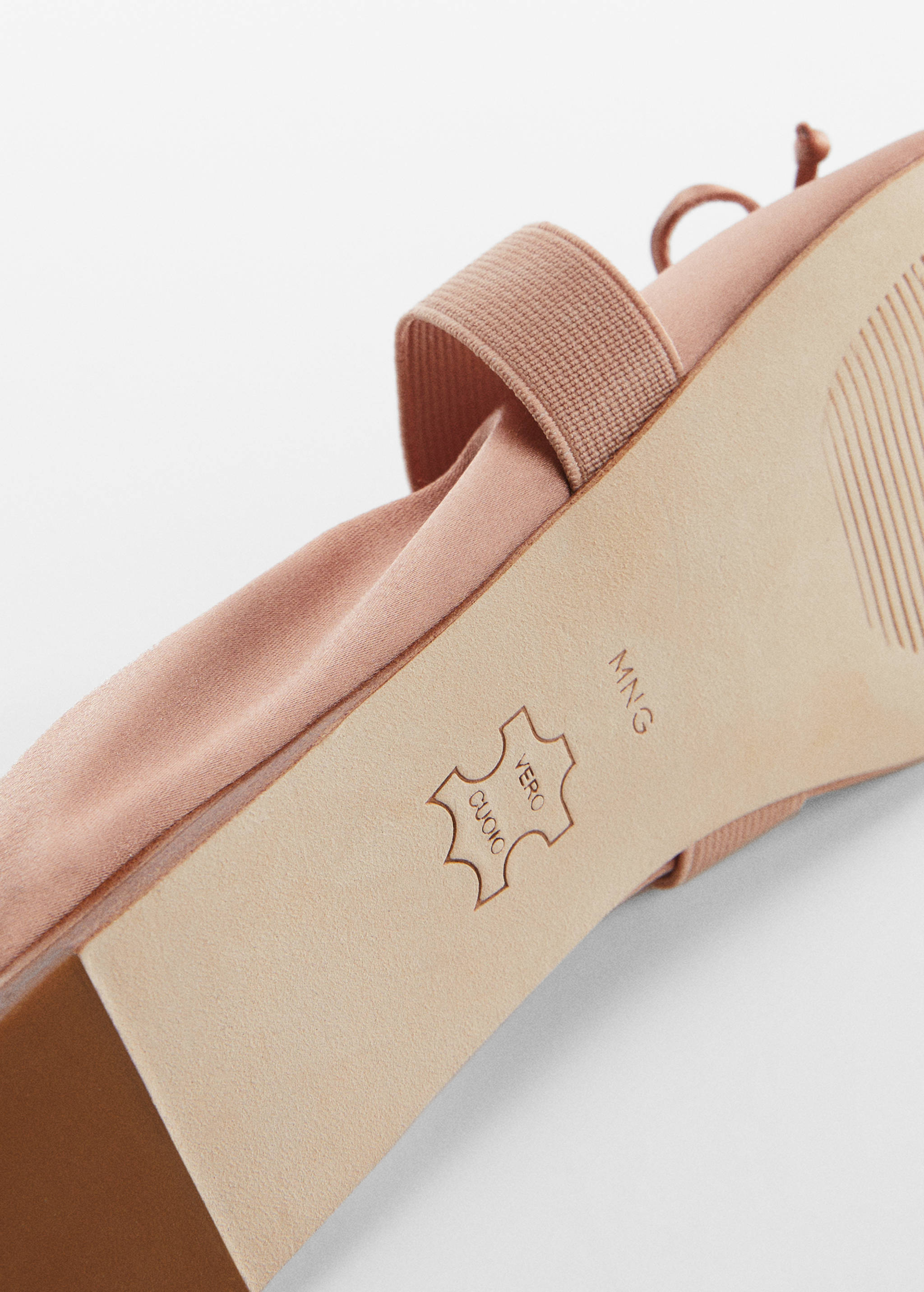 Elastic satin ballet flats - Details of the article 4