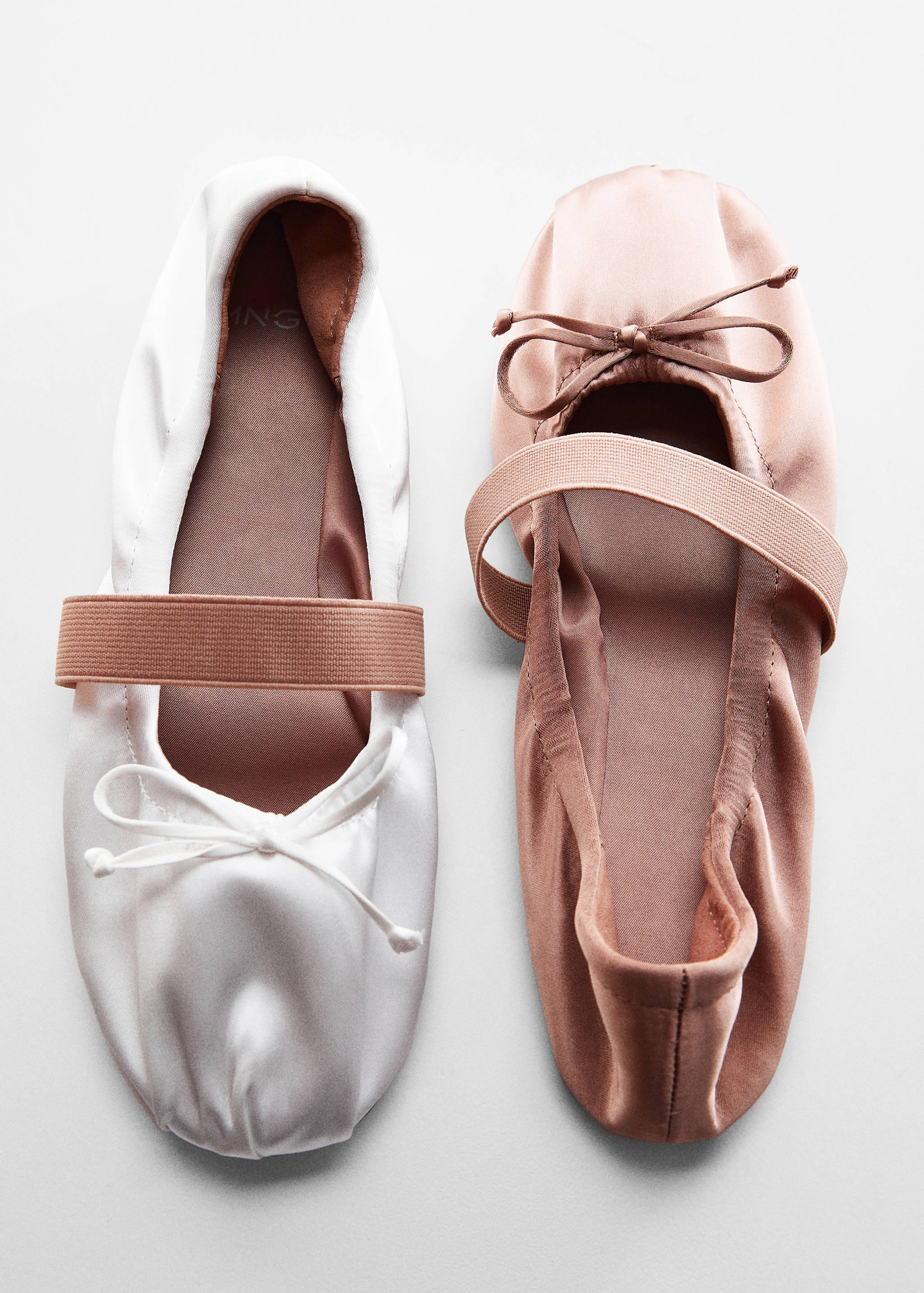 Elastic satin ballet flats - Details of the article 5