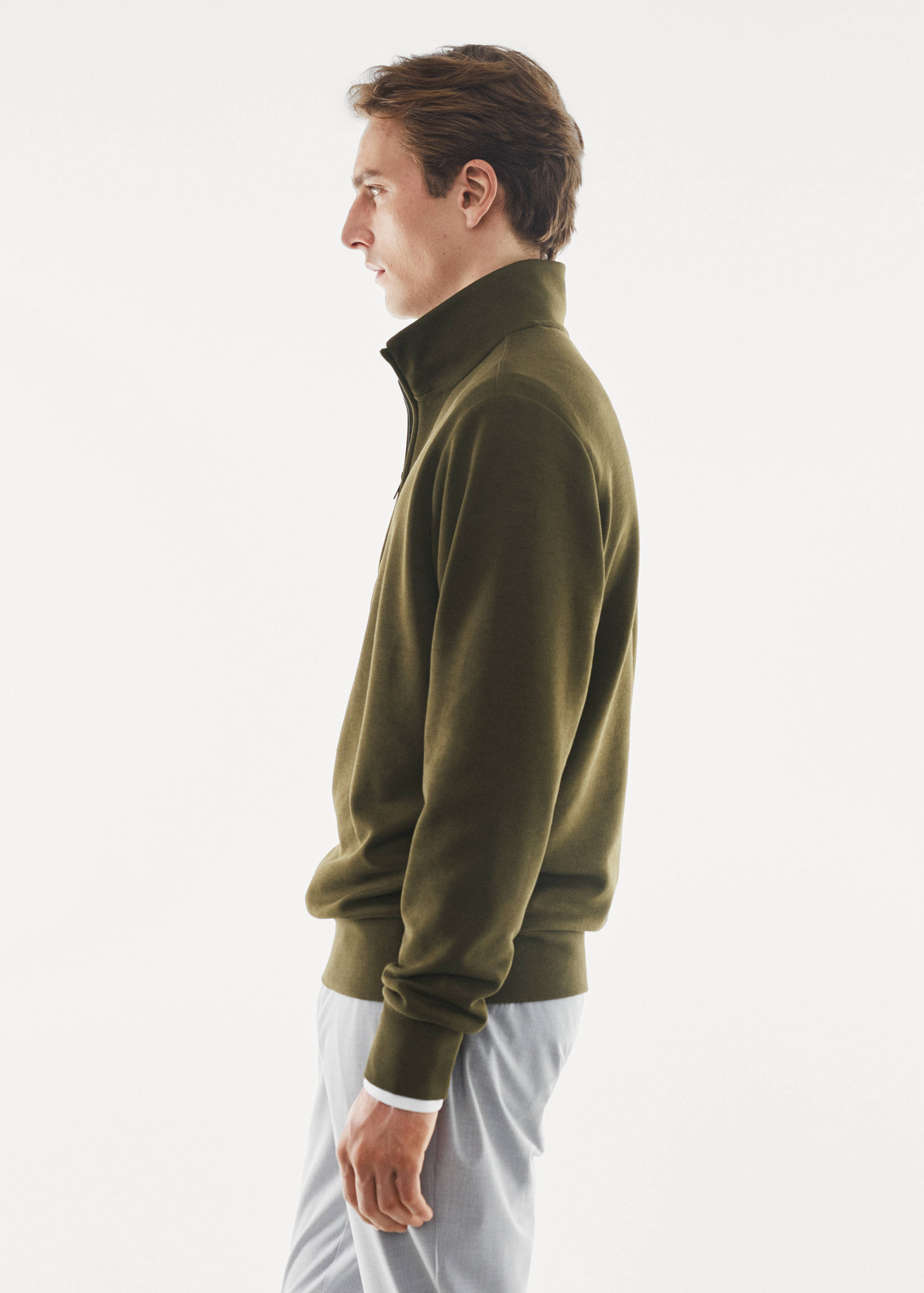 Breathable zip-neck sweatshirt - Details of the article 1