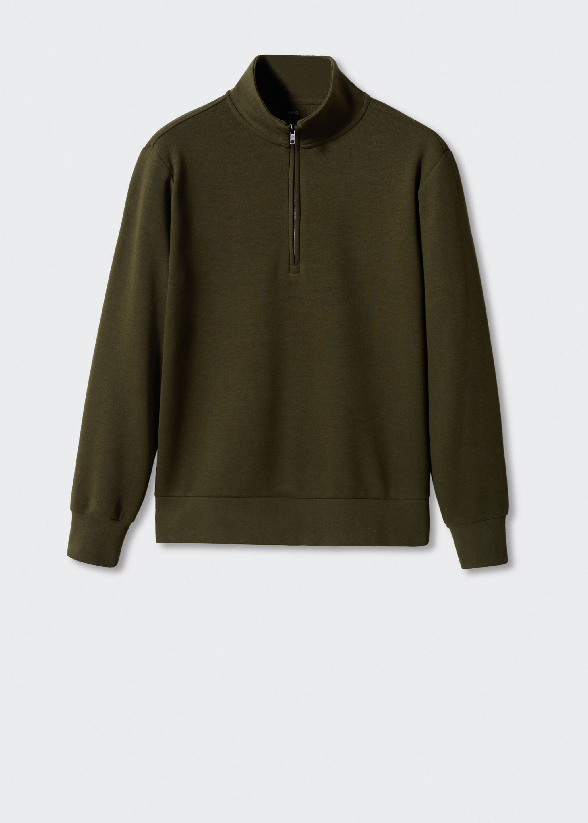 Breathable zip-neck sweatshirt - Article without model