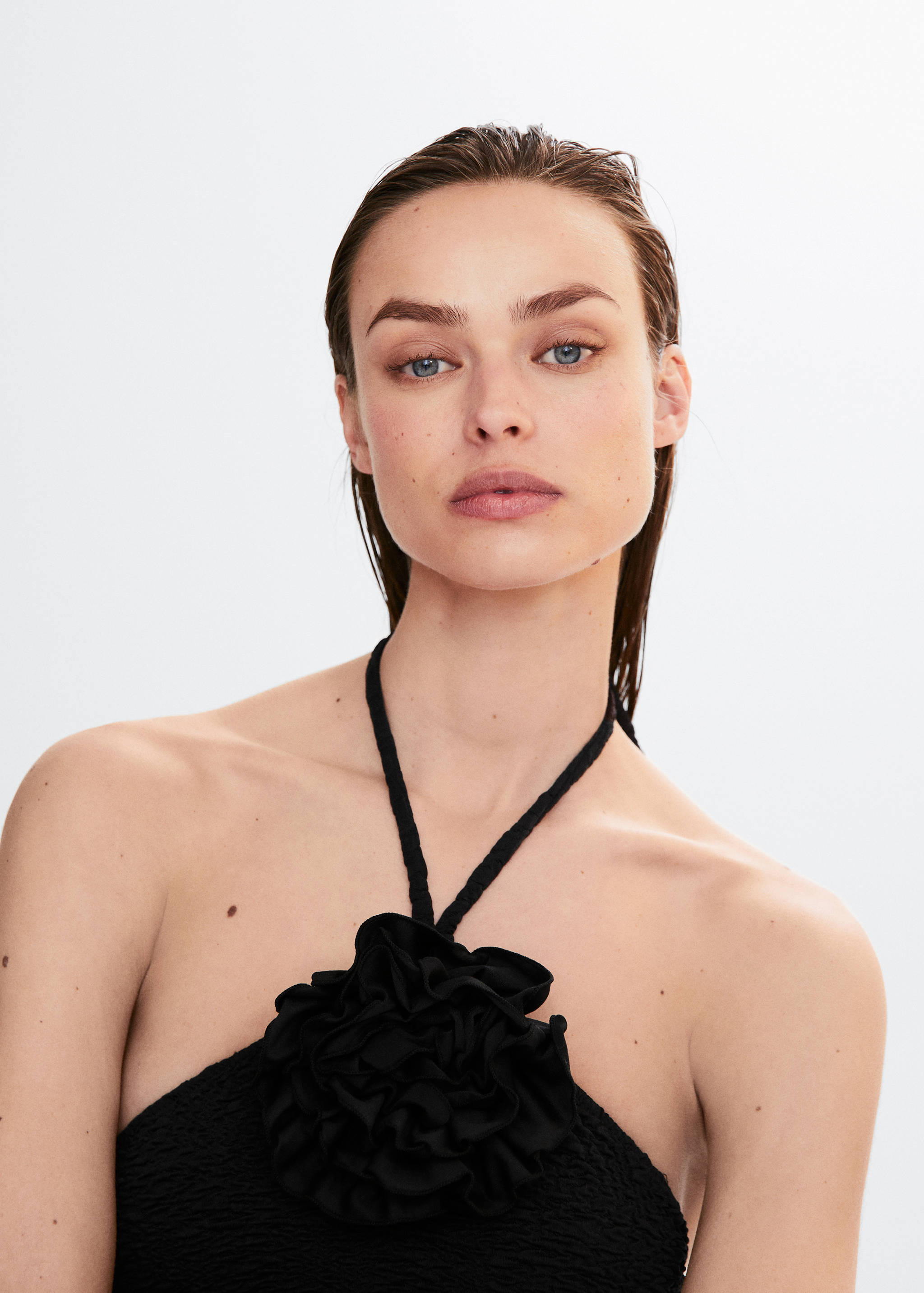 Textured swimsuit - Details of the article 1