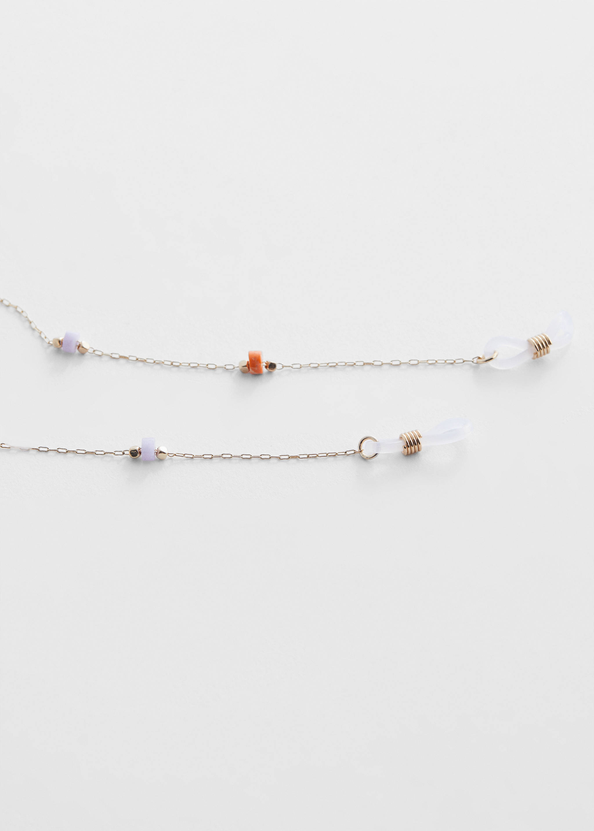 Chaîne lunettes perles  - Plan moyen