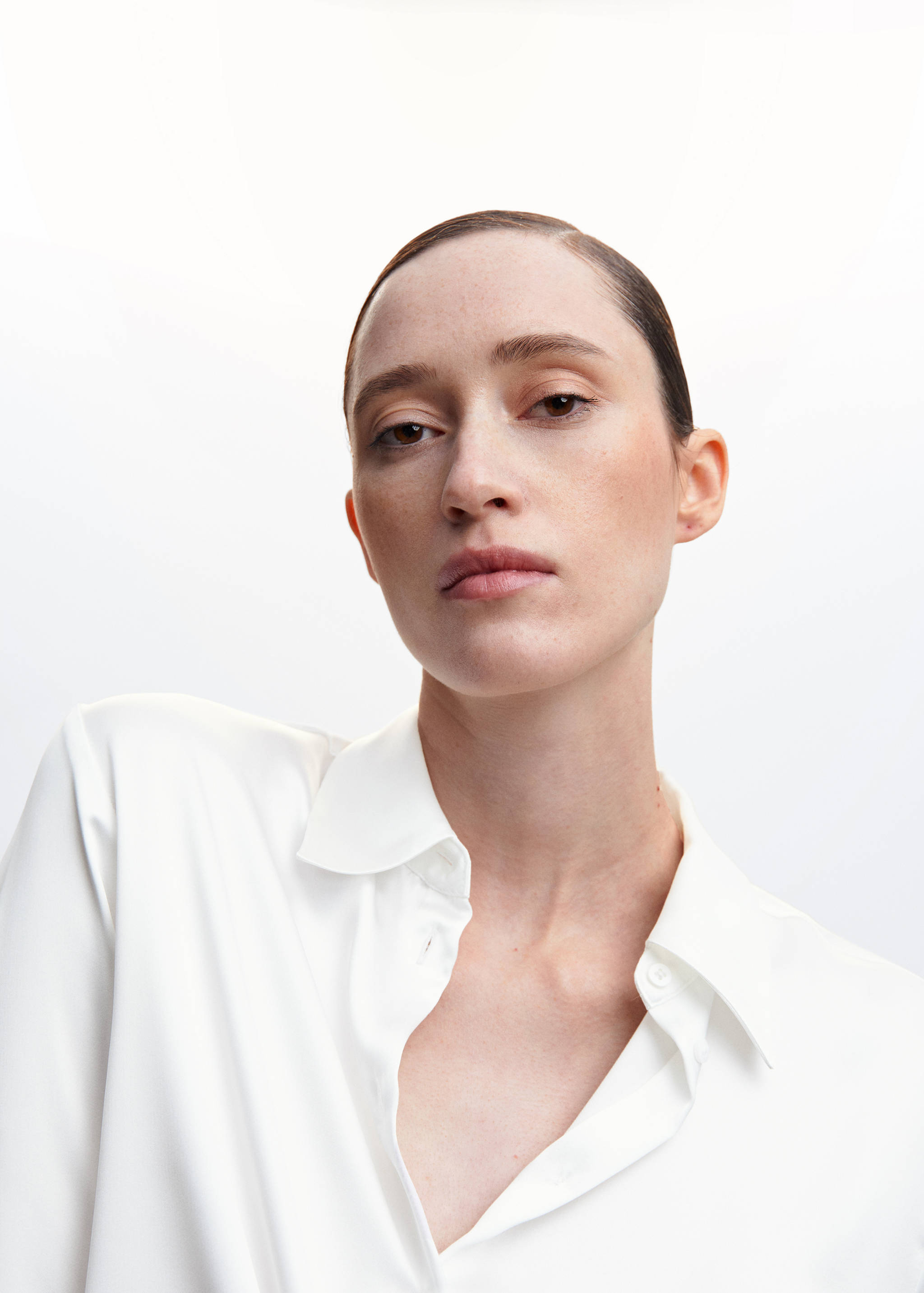 Shirt with draped detail  - Details of the article 1